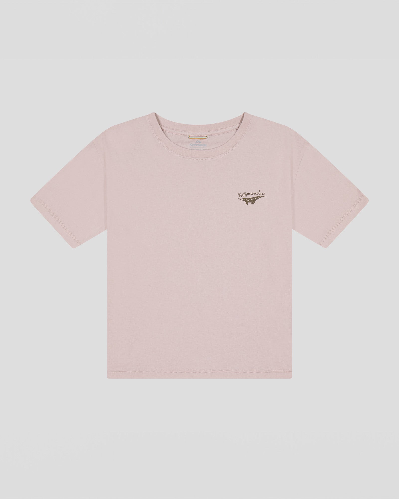 Organic Cotton Women's Lizard Print T-Shirt - Light Taupe | Casual Wear, Summer Outfits & Everyday Comfort