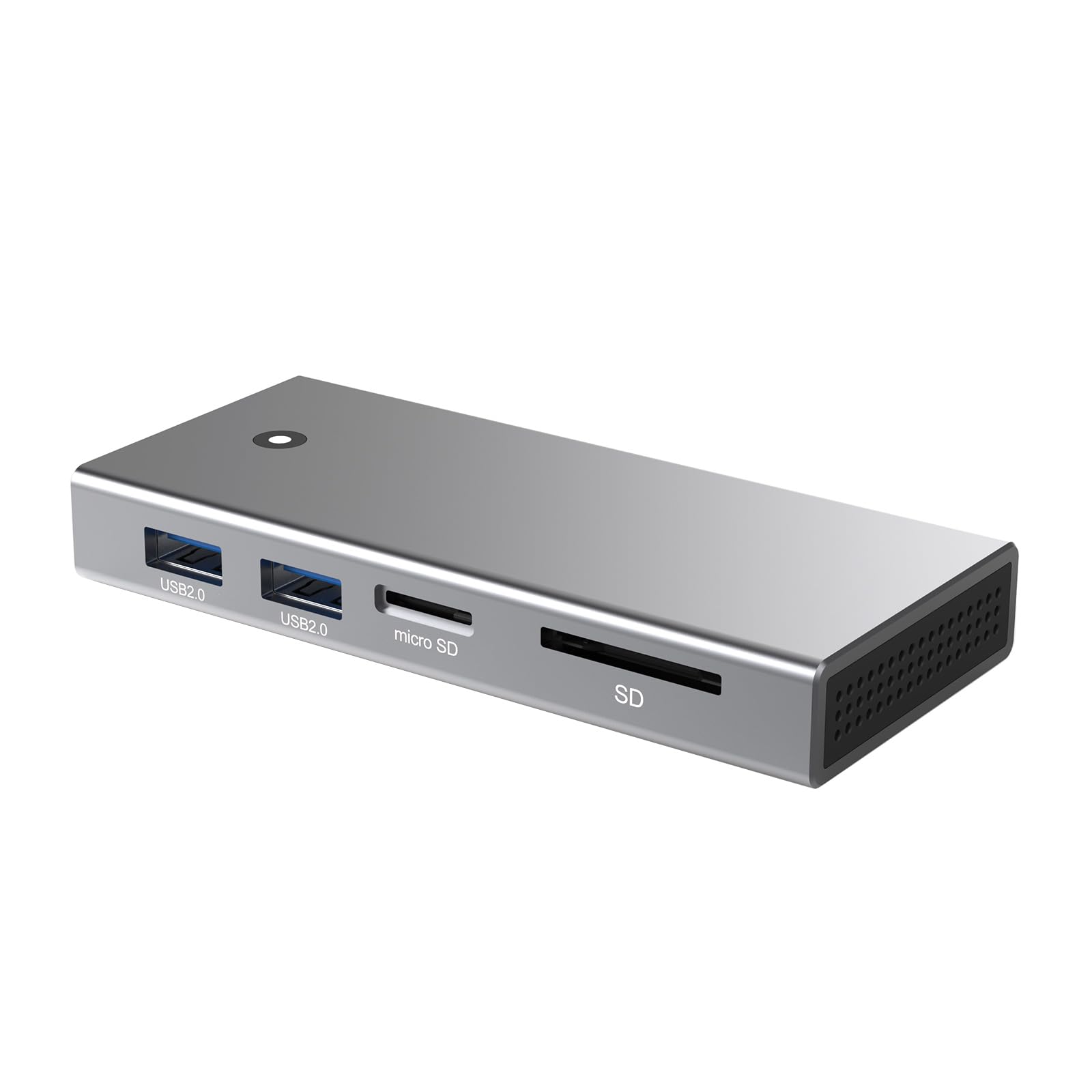 SANRLO USB C Hub with M.2 NVMe SSD Enclosure - 4K HDMI Adapter, 10Gbps USB-C, 2 USB Ports for Laptop & Monitor - Compact Docking Station with Heat Dissipation | Perfect for Home Office, Gaming & Video Editing