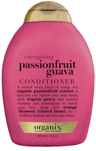 Organic Energizing Conditioner with Passionfruit & Guava - 13 oz for Dry, Damaged Hair - Revitalizing Hair Care for Daily Use & Salon Results at Home