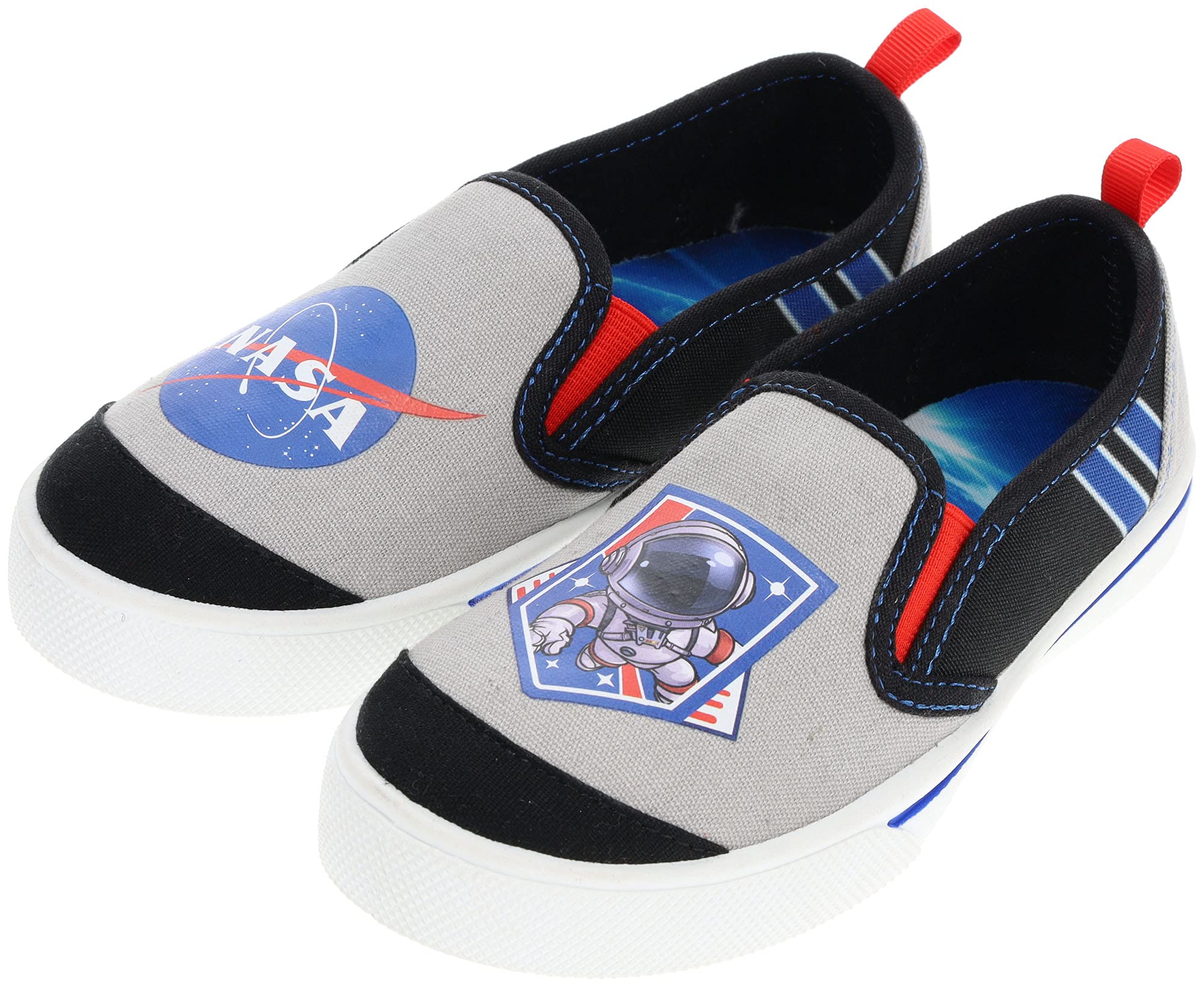 NASA Boys Canvas Shoes - Grey, Size 10-3 for School & Play