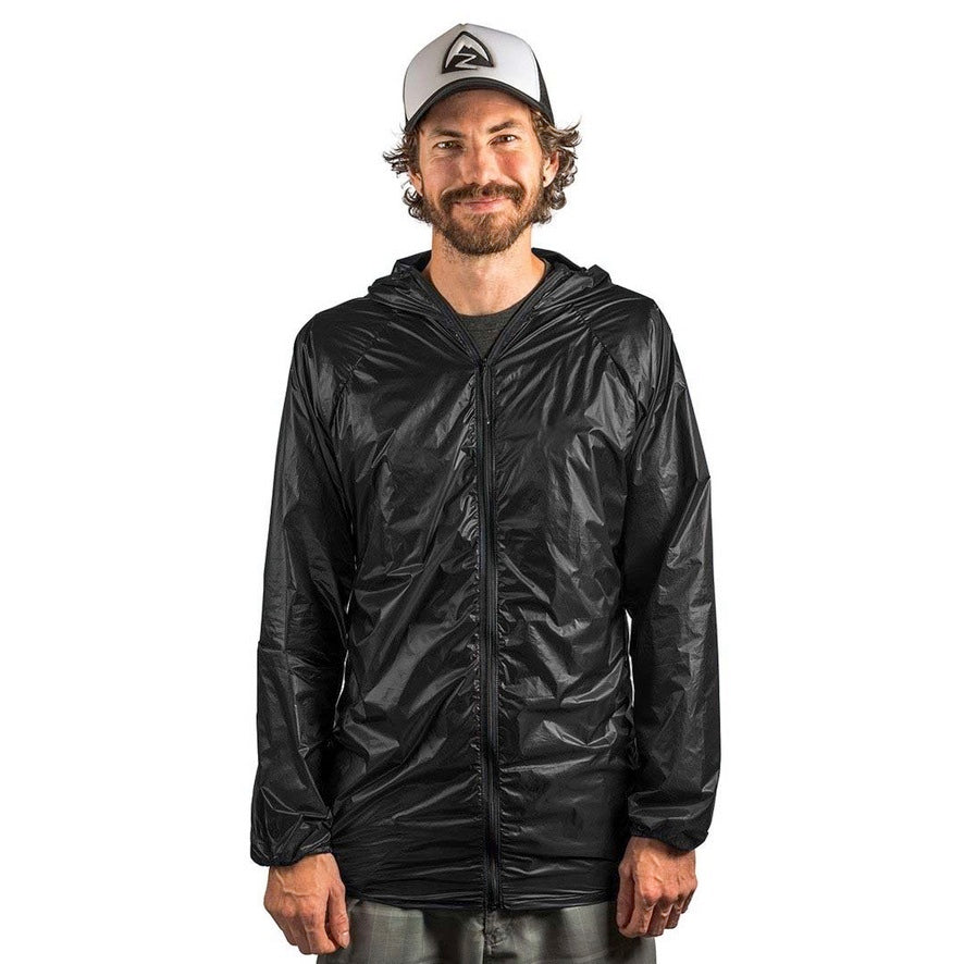 Men's Ventum Windshell Jacket - Lightweight Water-Resistant Windbreaker for Outdoor Activities (Black, Medium) | Perfect for Hiking, Running & Travel
