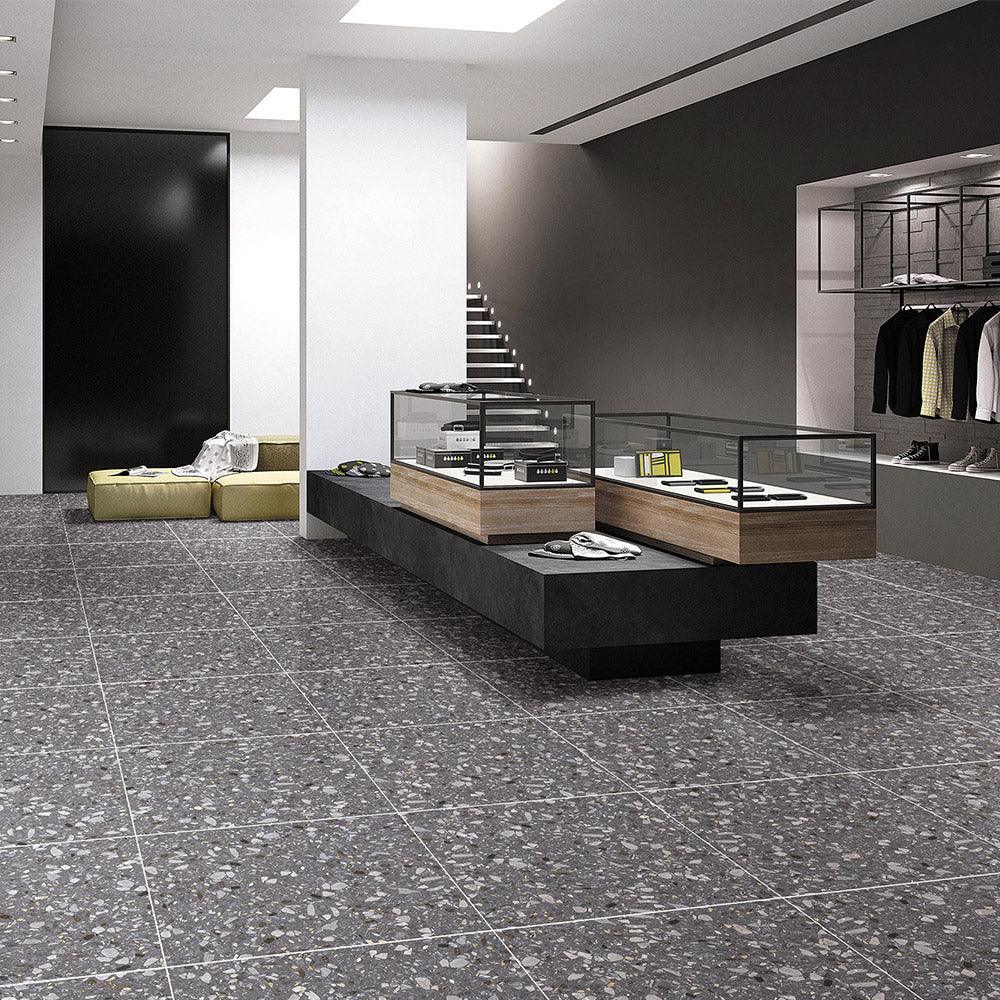 Roma Palisade 300x300 Matt Terrazzo Porcelain Tile - Premium Flooring for Kitchen, Bathroom & Outdoor Spaces - Durable & Stylish Home Decor