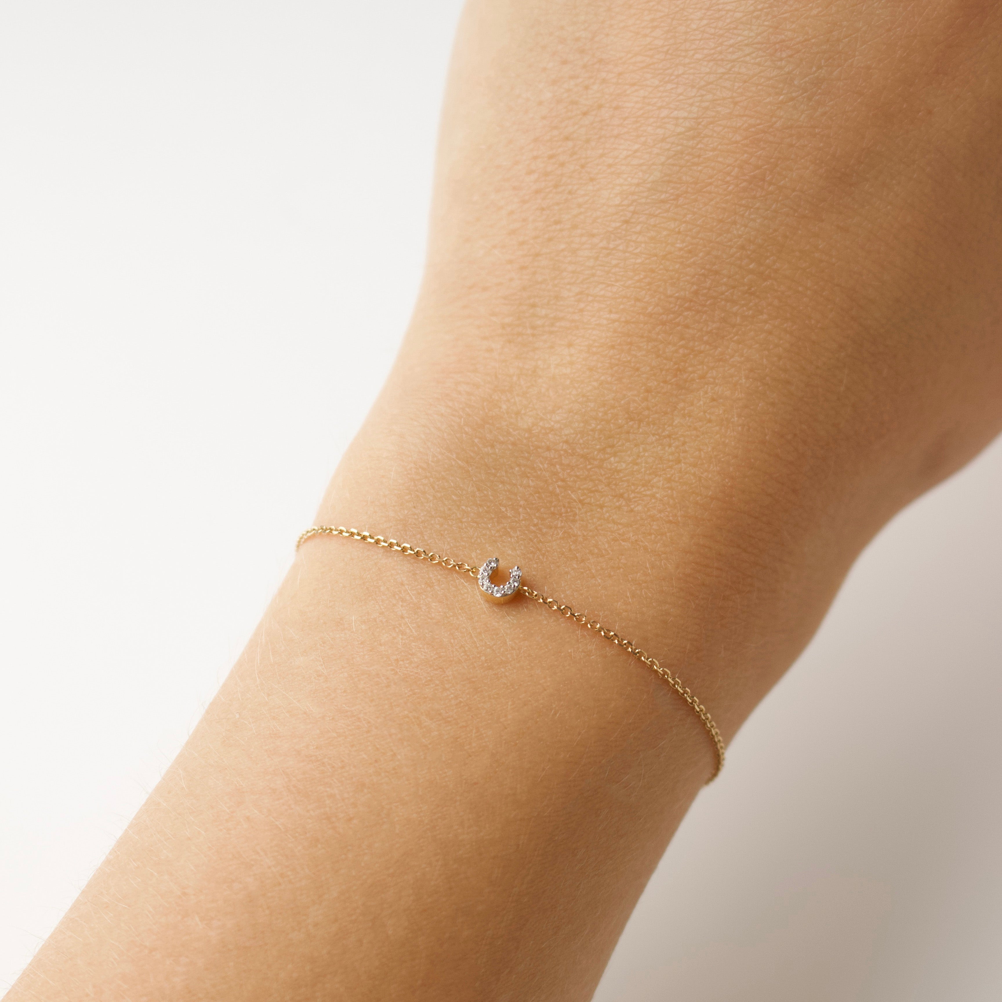 Personalized Diamond Initial Bracelet for Women - Custom Name Letter Jewelry Gift for Her - Perfect for Birthdays, Anniversaries & Special Occasions