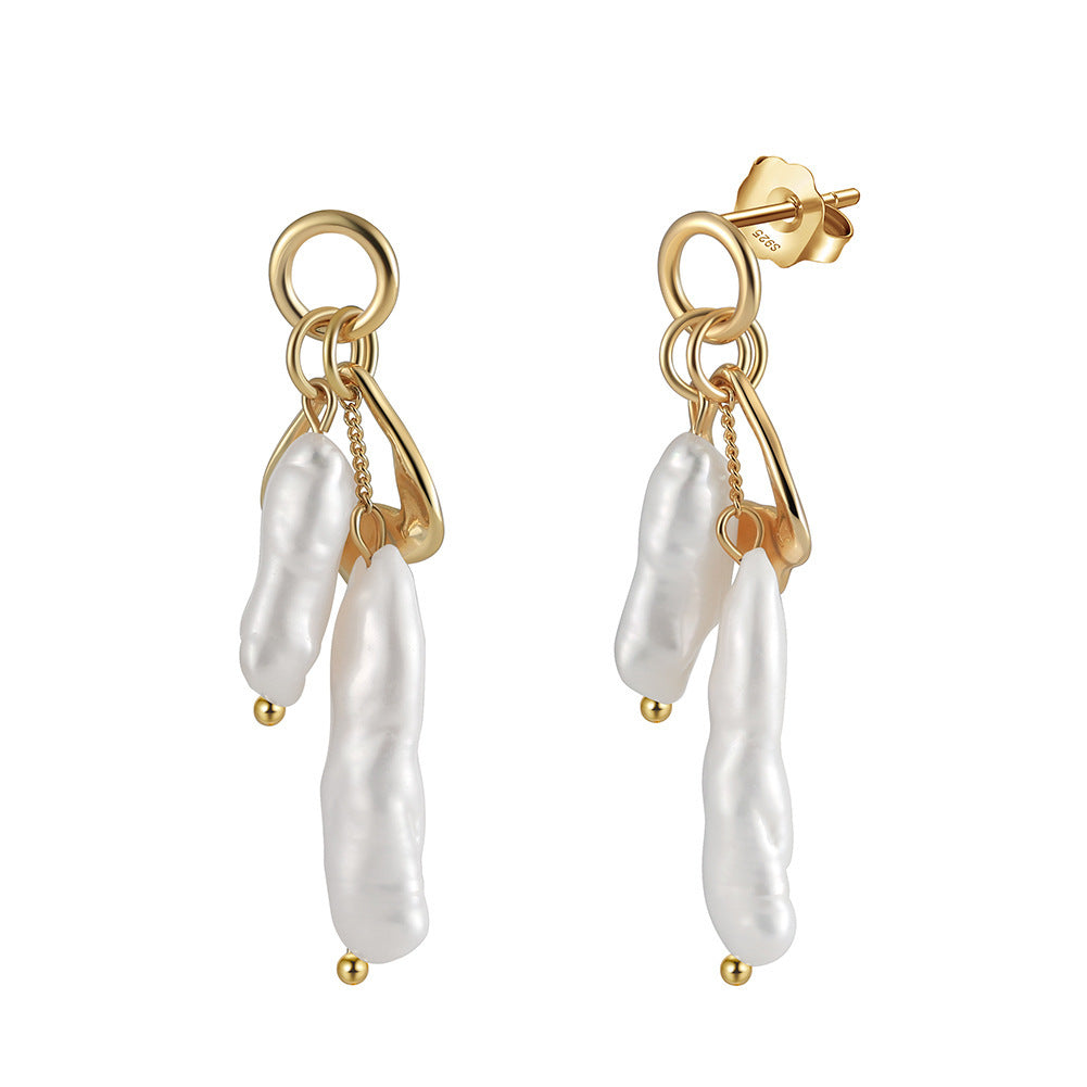 Elegant S925 Sterling Silver Pearl Earrings for Women - Perfect for Weddings, Parties & Gifts