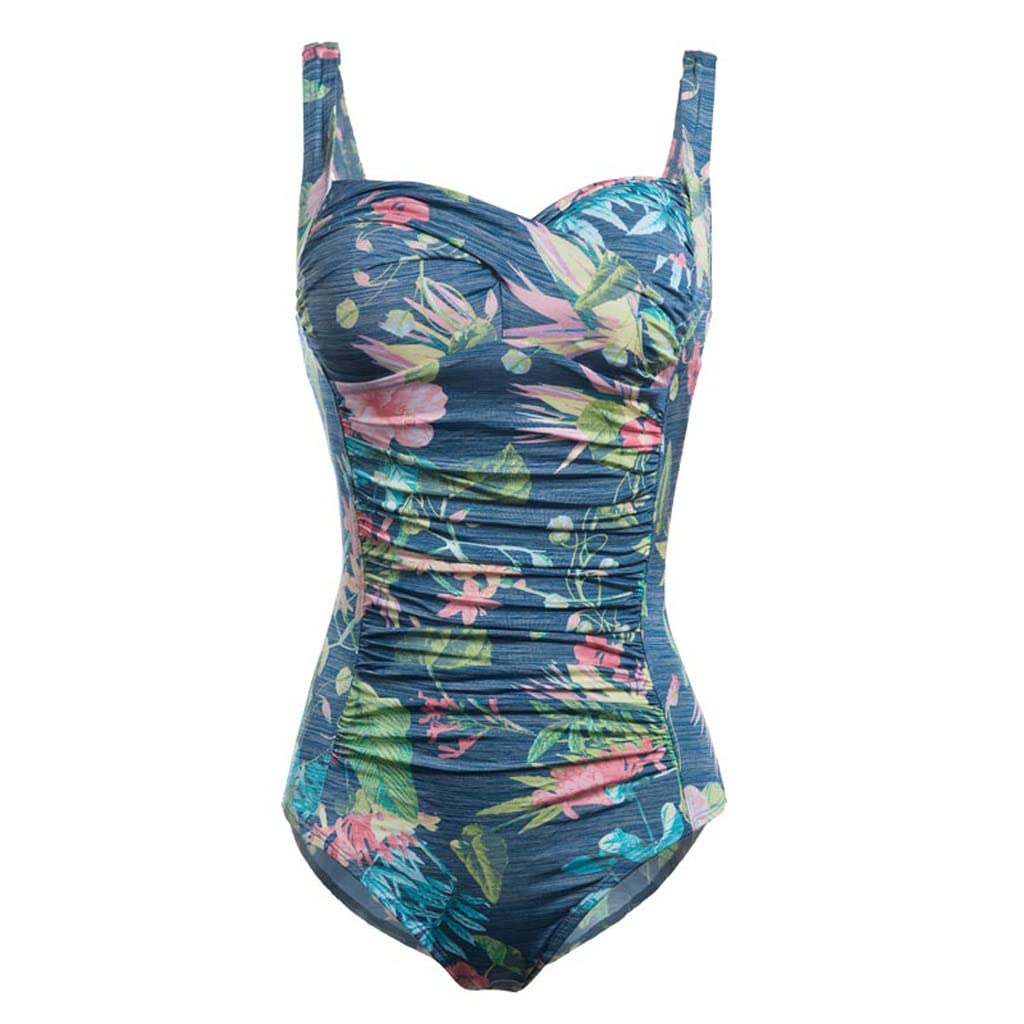 MMLLZEL Women's One Piece Swimsuit - High Waist Floral Bathing Suit for Women, Tummy Control Swimwear, Summer Beachwear (Color A, Size M) | Perfect for Pool Parties, Vacations & Beach Outings