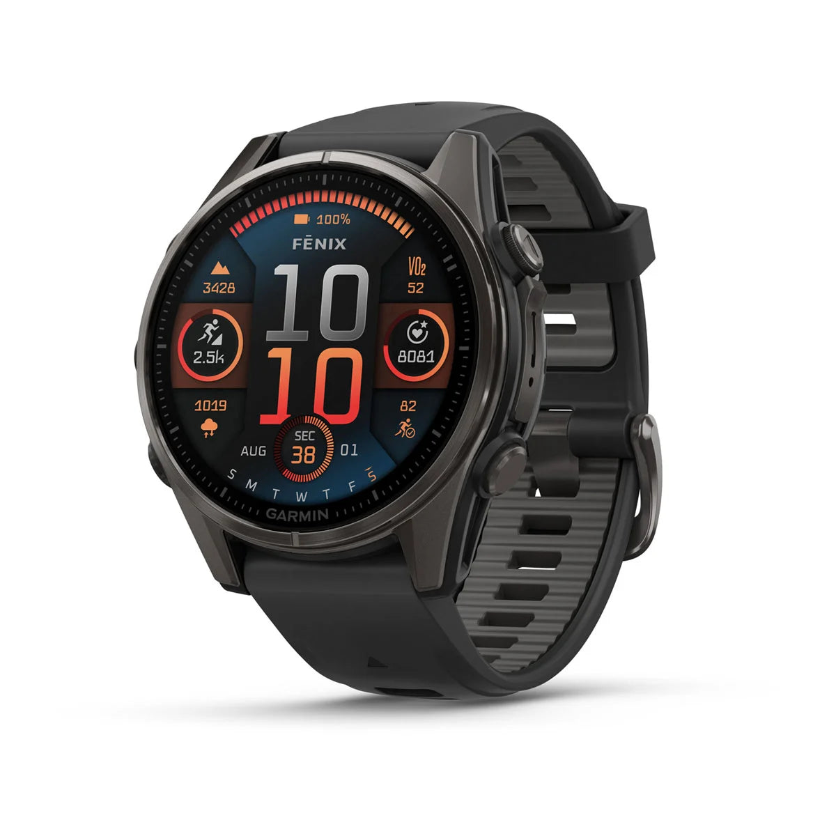 Garmin Fenix 8 Sapphire AMOLED 43mm GPS Smart Watch - Premium Multisport Fitness Tracker with Heart Rate Monitor for Running, Hiking & Outdoor Adventures