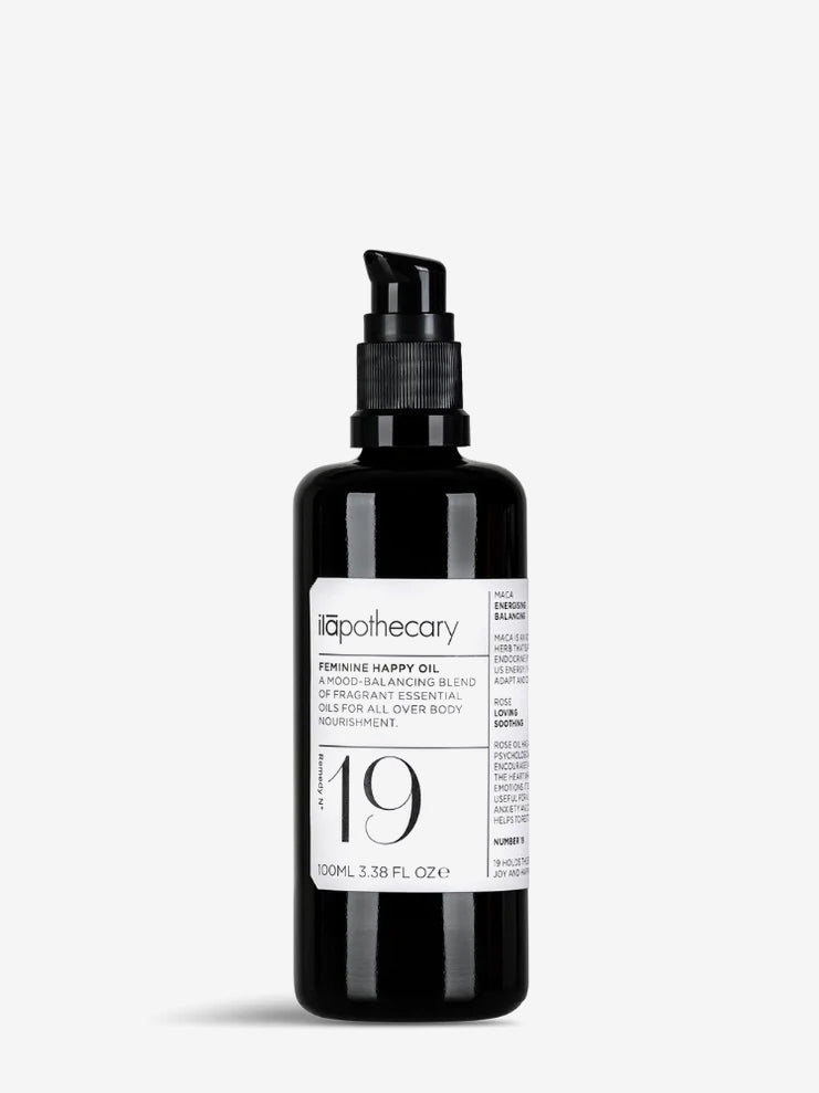 Ilapothecary Feminine Happy Bath & Body Oil - Luxurious Aromatherapy for Relaxation & Self-Care Rituals