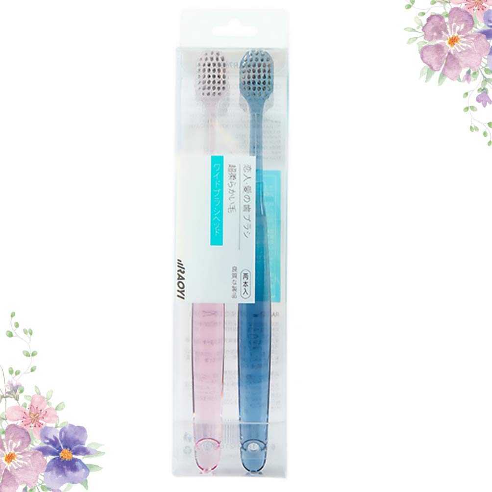 Hemoton Soft Bristle Toothbrush 2-Pack - Gentle Cleaning for Teeth & Paintbrushes