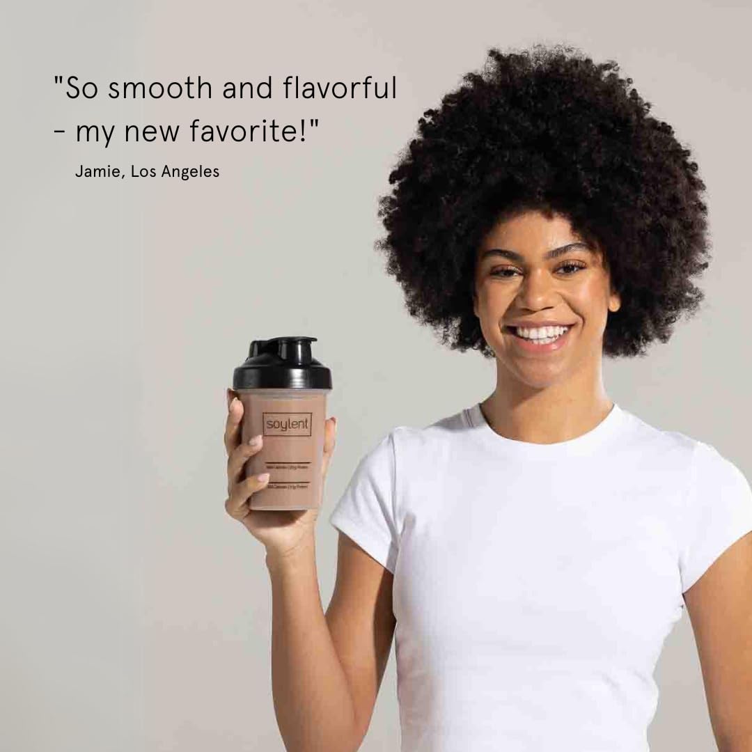 Soylent Chocolate Complete Protein Powder - 30g Protein Shake for Muscle Growth & Recovery with BCAAs, DHA, MCT, 28 Vitamins & Minerals | Zero Sugar, Gluten Free, Vegan (1.25lb) | Perfect for Post-Workout, Meal Replacement & Weight Management