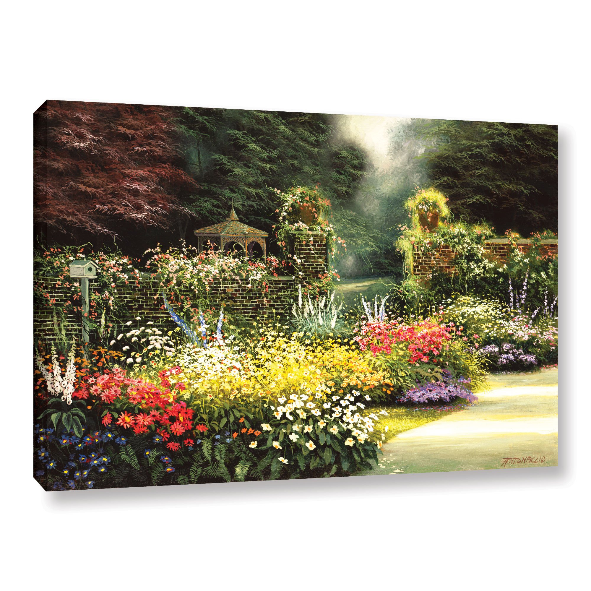Egidio Antonaccio 'Rolling Hills' Landscape Art Print - 12x18 Inch Gallery Wrapped Canvas with Floating Frame - Perfect for Living Room, Bedroom & Office Wall Decor