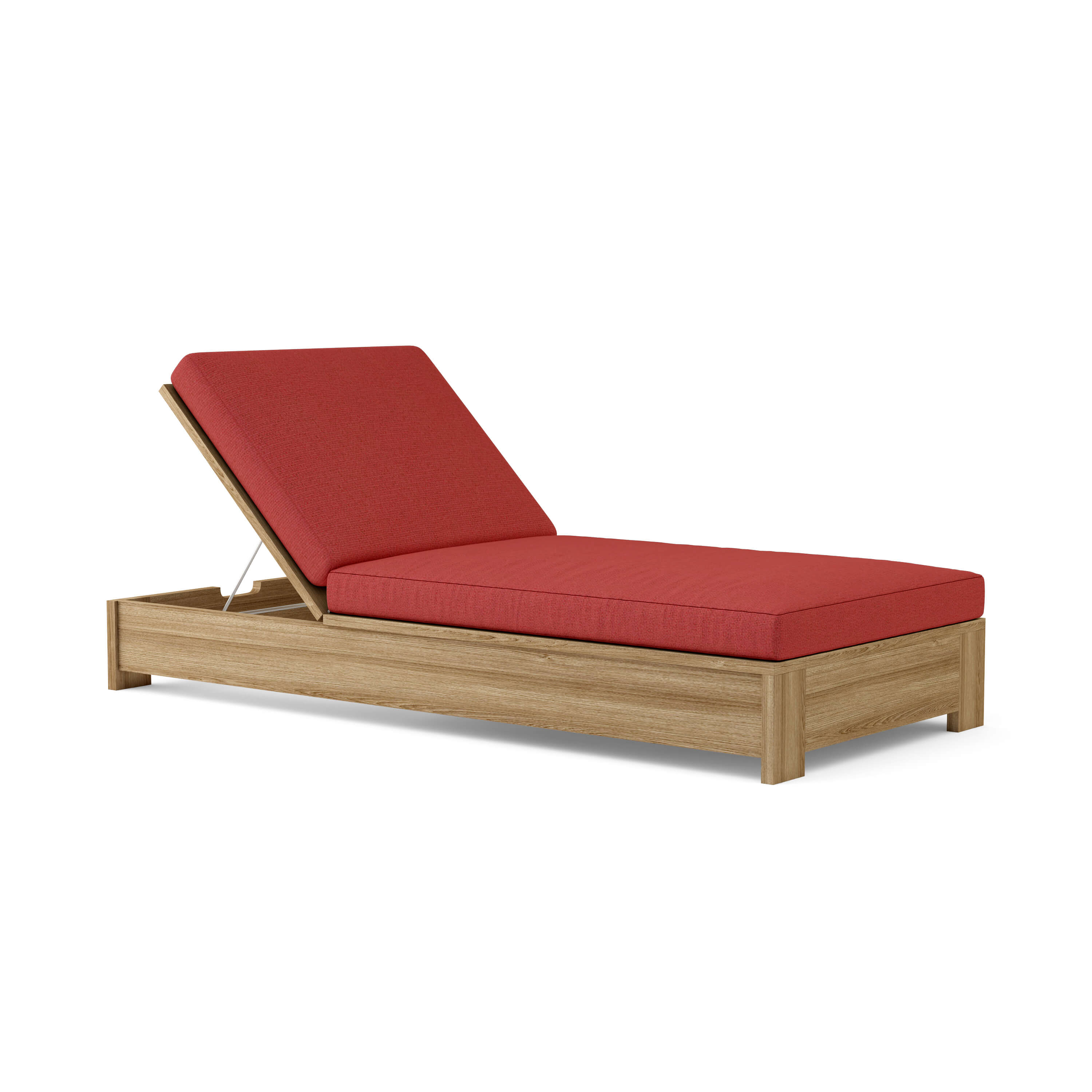 Premium Teak Wood Sun Lounger - Outdoor Patio Poolside Chaise Lounge for Backyard, Beach & Garden Relaxation | Weather-Resistant & Comfortable
