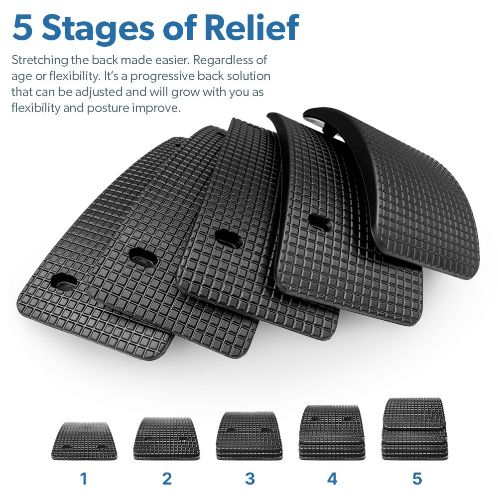 Grey Sit-Ups Are Stupid & Crunches Are Crap Book - Back Stretcher for Lumbar Support, Spine Alignment & Pain Relief by Dr. Todd Sinett | Perfect for Home Office, Yoga & Post-Workout Recovery