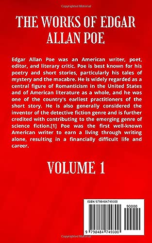 The Complete Works of Edgar Allan Poe Volume 1: The Raven Edition - Gothic Horror Stories Collection for Book Lovers & Halloween Decor