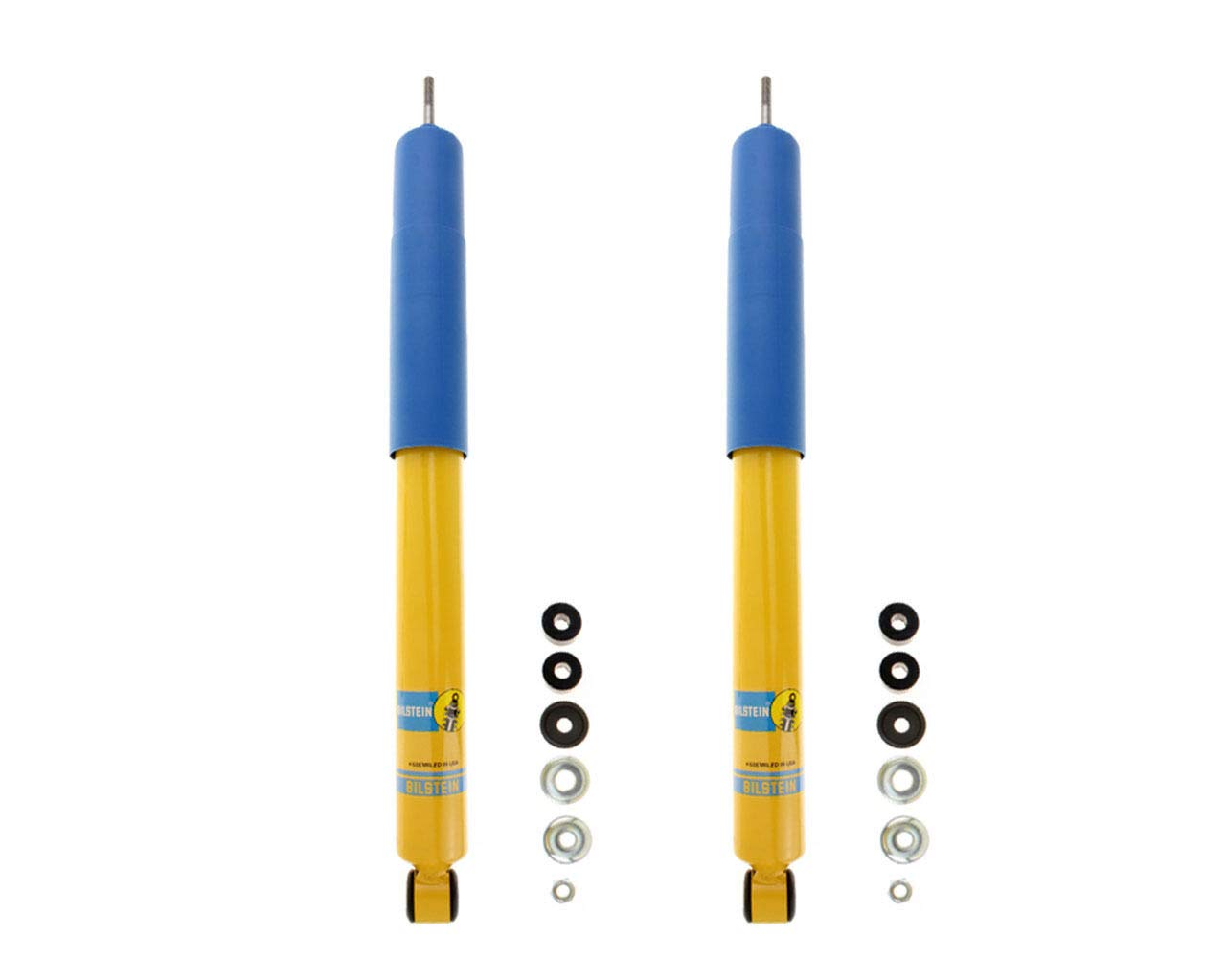 Bilstein B6 4600 Monotube Gas OEM Replacement Rear Shock Absorbers Pair for 1996-2002 Toyota 4Runner 4WD - Off-Road, Towing & Daily Driving Performance Upgrade