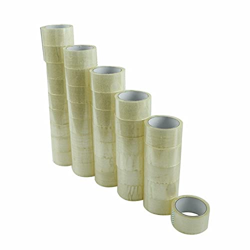 BebLP 72 Rolls Clear Packing Tape - 2 mil Thick 2