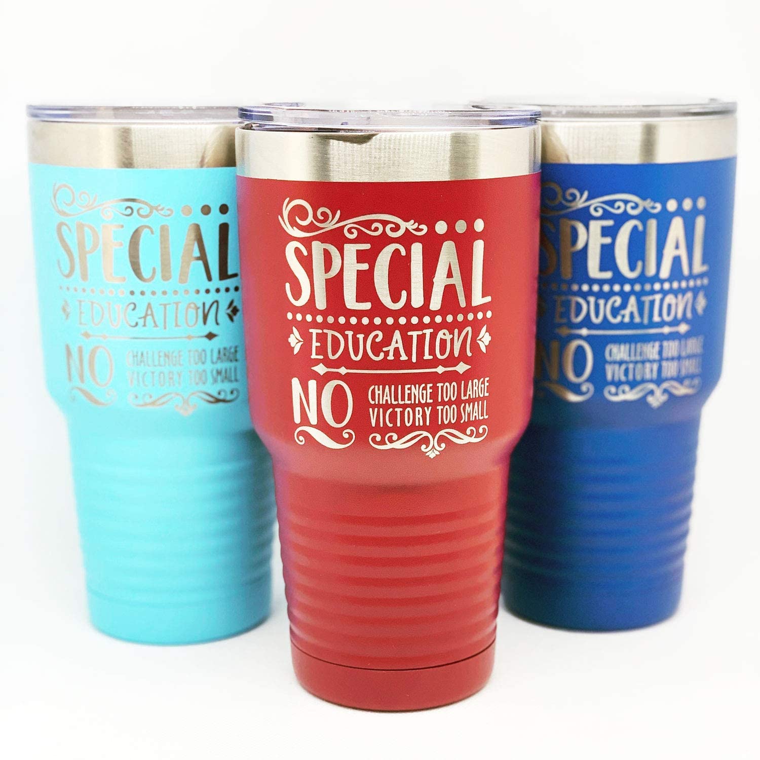 Personalized Engraved Insulated Stainless Steel Tumbler 20oz/30oz - Special Education Teacher Gift, SPED Teacher Appreciation, Customized Cup for Para Educators - Perfect for Classroom, IEP Meetings & Teacher Lounge