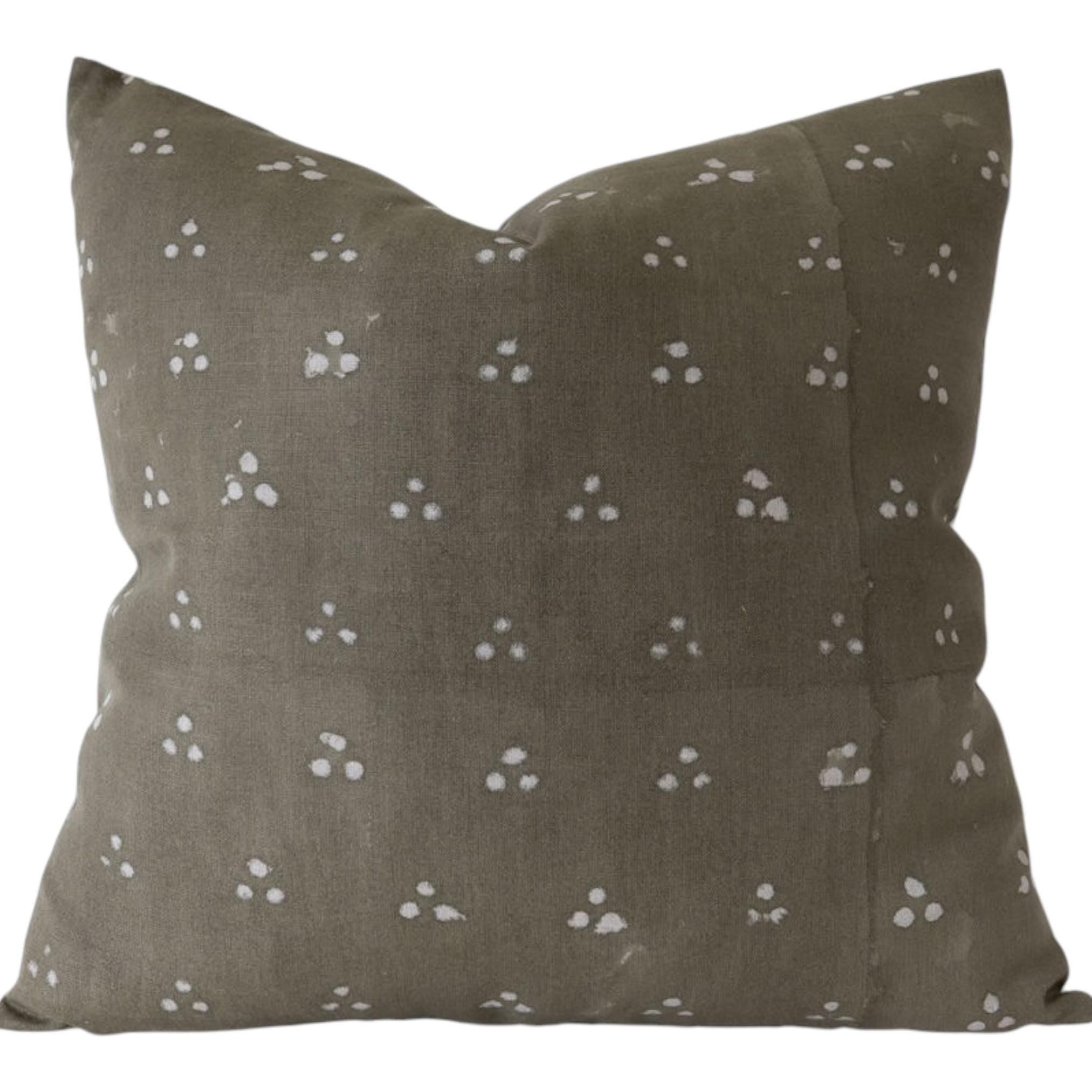 Stylish Mossyrock Block Print Pillow Cover - Handmade Bohemian Home Decor for Living Room, Bedroom & Sofa