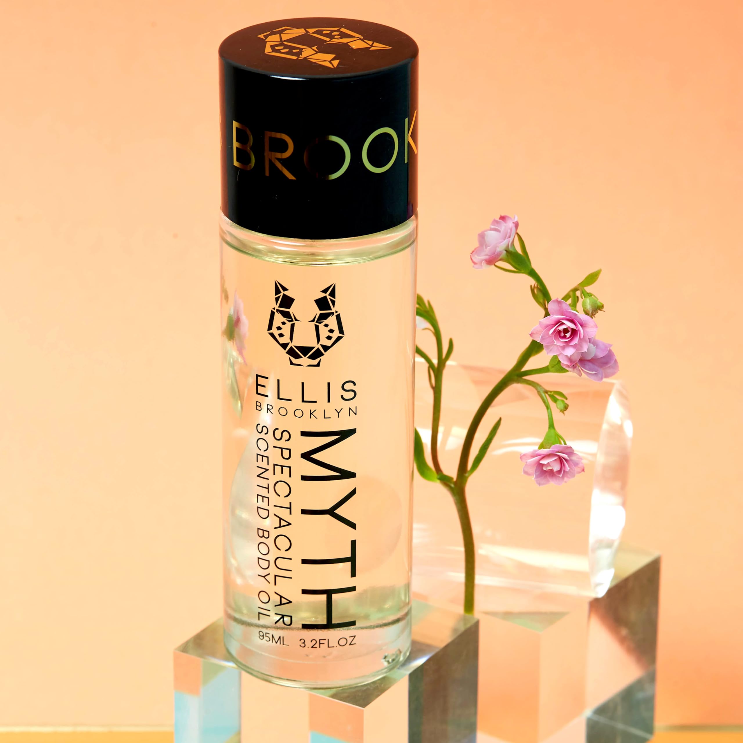 Ellis Brooklyn MYTH Body Oil for Women - Bergamot, Jasmine & Cedarwood Musk Scented Perfume Body Oil | Moisturizing & Long-Lasting Fragrance for Fall Season | Perfect for Daily Use, Date Nights & Special Occasions