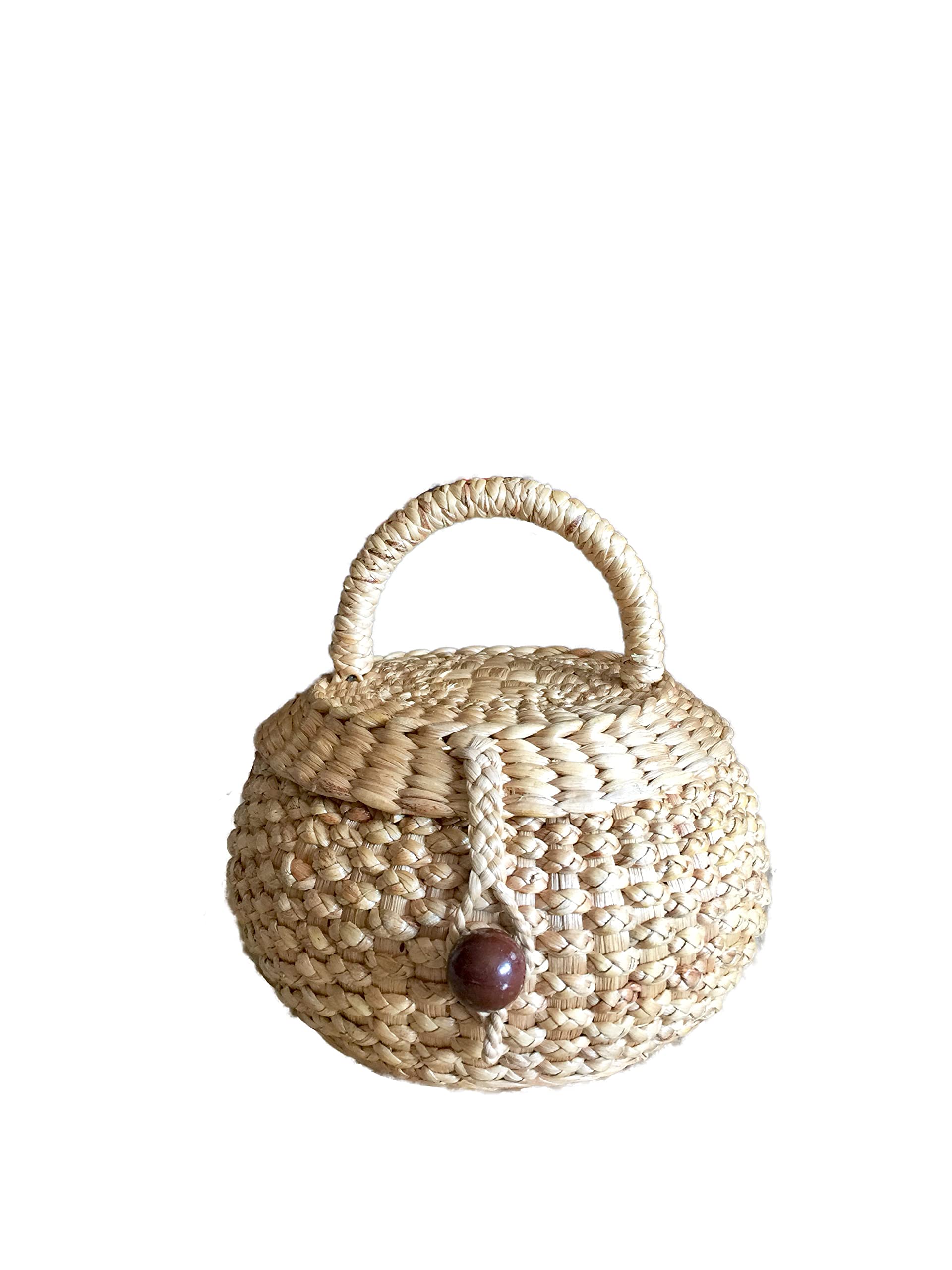 Eco-Friendly Mini Straw Tote Bag for Women - Lightweight Beach Bag, Picnic Basket & Market Shopping Tote - Perfect for Summer Outings, Vacation & Farmers Market Use