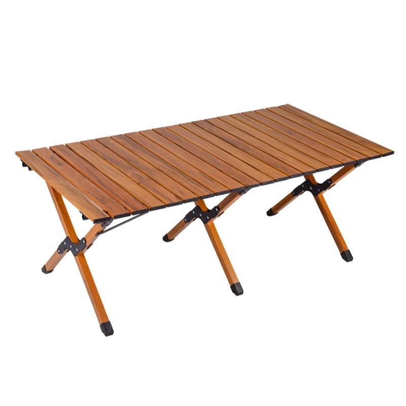 PrimaevalColossus Portable Folding Wooden Camping Table with Carry Bag - Lightweight Outdoor Picnic Table for Camping, BBQ, Hiking, Beach & Backyard - Perfect for Patio, Garden, Picnics and Indoor Use