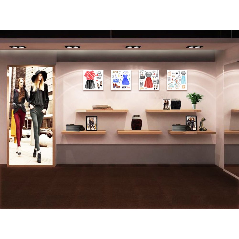 Fashion Canvas Wall Art - Shoes & Closet Decor for Paris Style Lovers | Ready to Hang