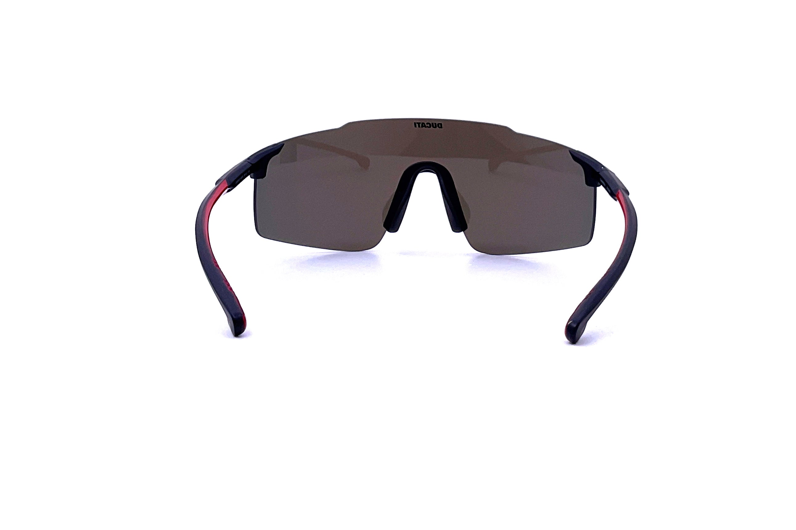Ducati Carrera Carduc 033/S Rimless Shield Sunglasses - Matte Black | Polarized UV Protection | Motorcycle Riding, Driving & Outdoor Sports