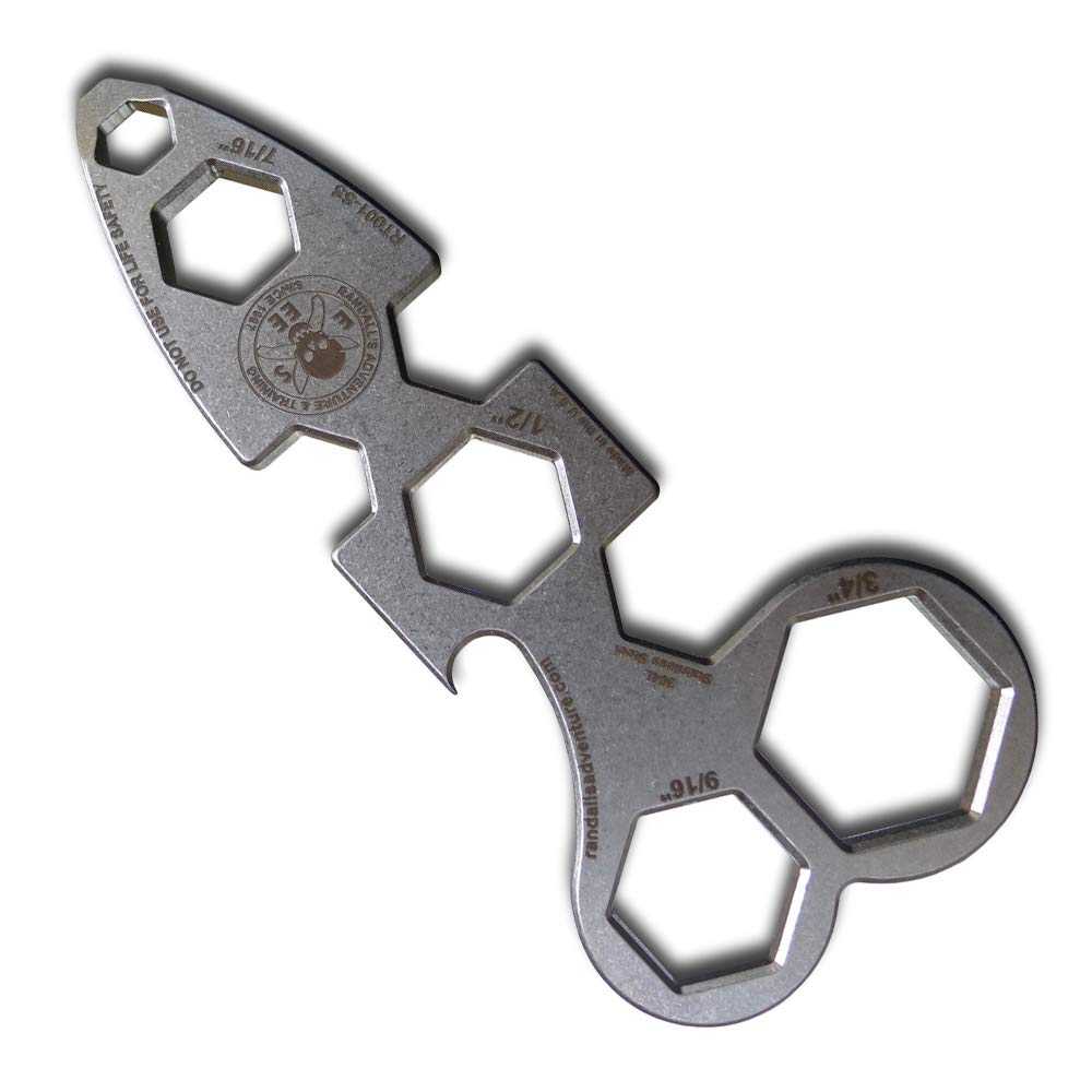 Esee Knives WRAT Wrench - High-Quality Stainless Steel Multi-Tool with Tumbled Finish - Perfect for Camping, Survival Gear & Outdoor Adventures
