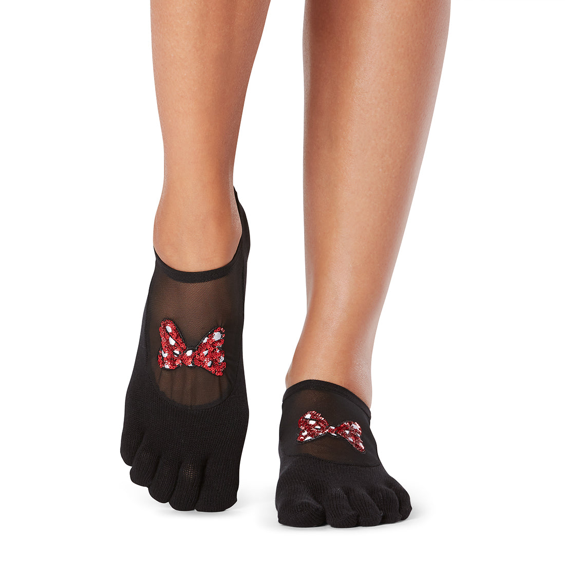 Disney Luna Grip Socks by ToeSox - Non-Slip Yoga Socks for Pilates, Barre & Dance - Perfect for Workouts, Studio Classes & Home Fitness