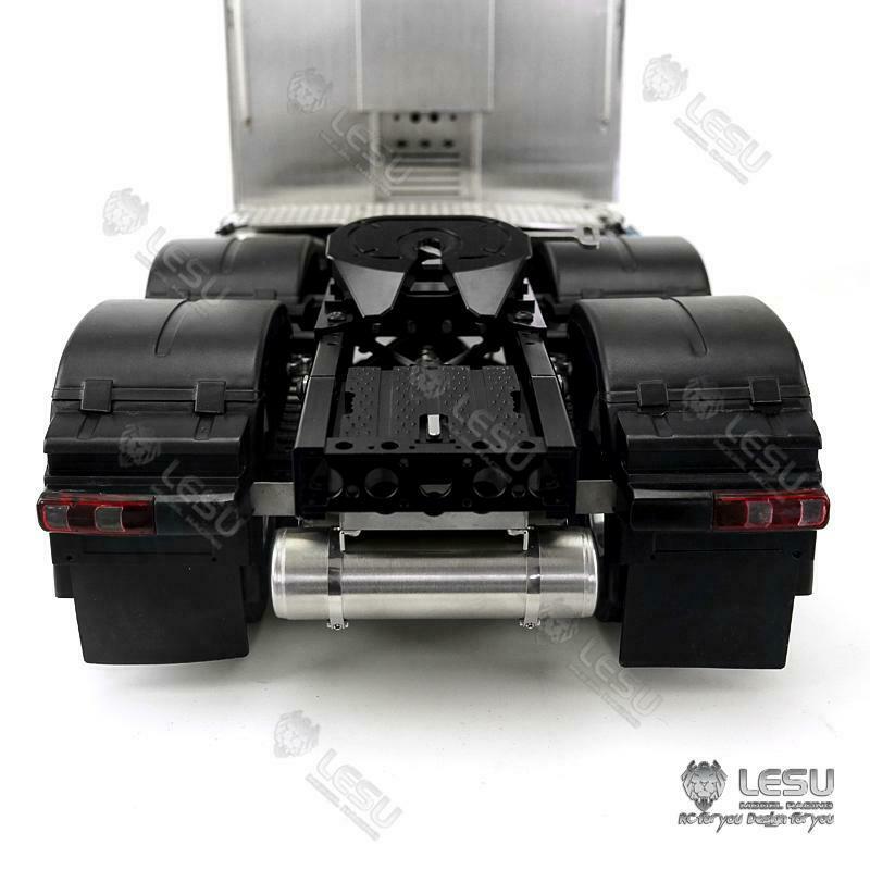 1/14 LESU RC Tractor Truck - 6x6 Metal Remote Control Vehicle with 3-Speed Transmission, 3363 Assembled Chassis, Motor & Servo - DIY Car Model for Off-Road Adventure & Collectors