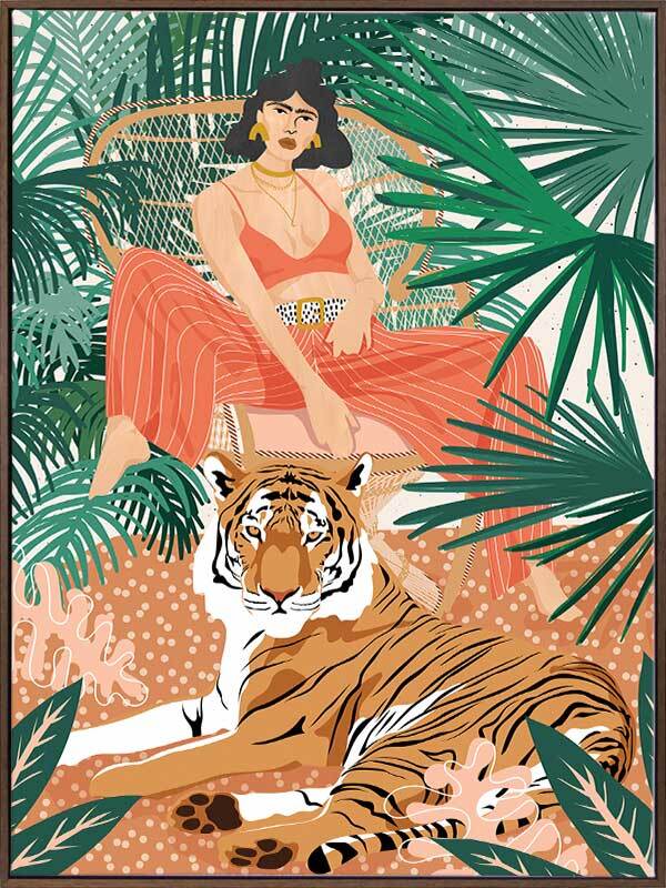 Easy Tiger Canvas Art Print - Stunning Wildlife Wall Decor for Living Room, Bedroom & Office - Perfect Gift for Animal Lovers