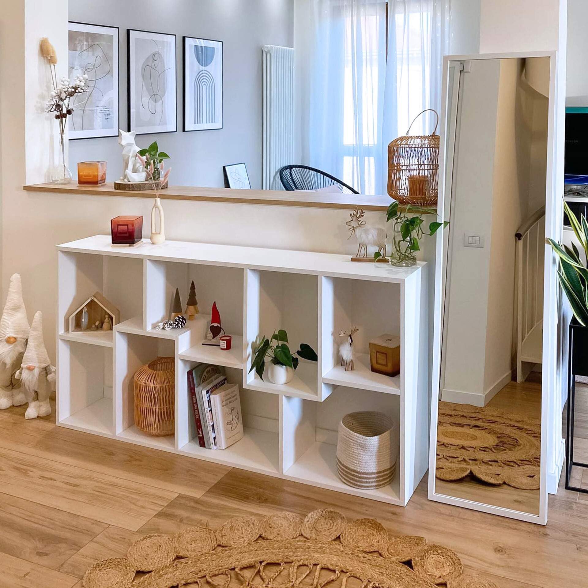 Iacopo XS Modern Bookcase - 63.31 x 31.5 Inch Ashwood White Storage Shelf | Italian Furniture for Living Room, Office & Home Decor | Perfect for Organizing Books, Displaying Decor & Creating Stylish Storage Spaces
