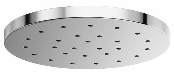 Brizo 81987 H2OKinetic Round Raincan Shower Head in Chrome - High Pressure Water Saving Showerhead for Spa-Like Bathroom Experience | Perfect for Master Bath, Guest Bath & Luxury Hotels