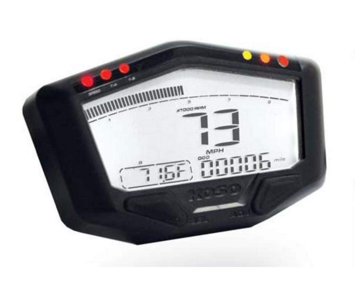 Koso North America DB-02 Off-Road Motorcycle Speedometer BA022W00 - Waterproof Digital Gauge for Dirt Bikes, ATVs & UTVs - Trail Riding & Adventure Racing