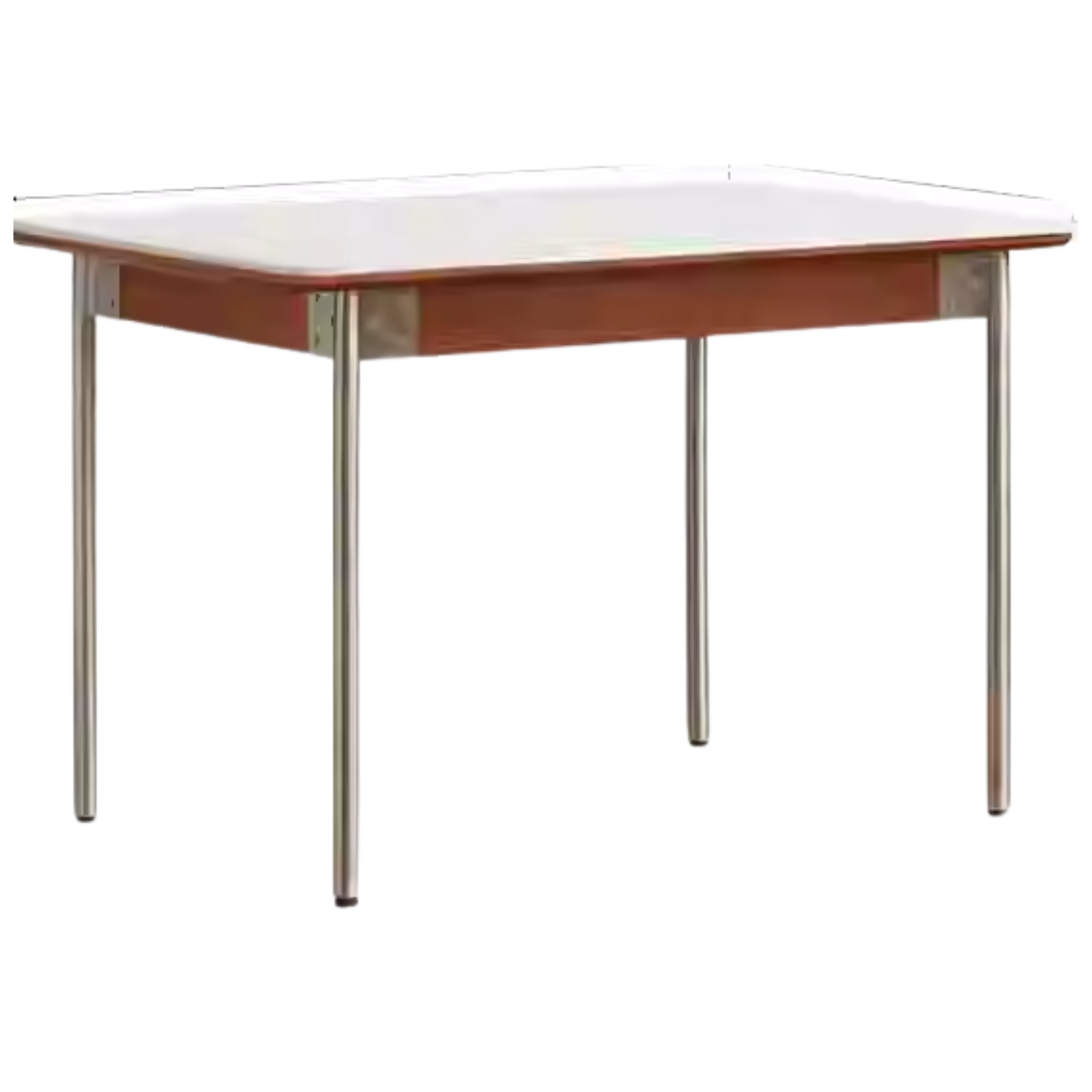Modern Poplar Solid Wood Bauhaus Dining Table - Minimalist Scandinavian Style for Small Spaces - Perfect for Apartments, Breakfast Nooks & Cozy Dining Areas