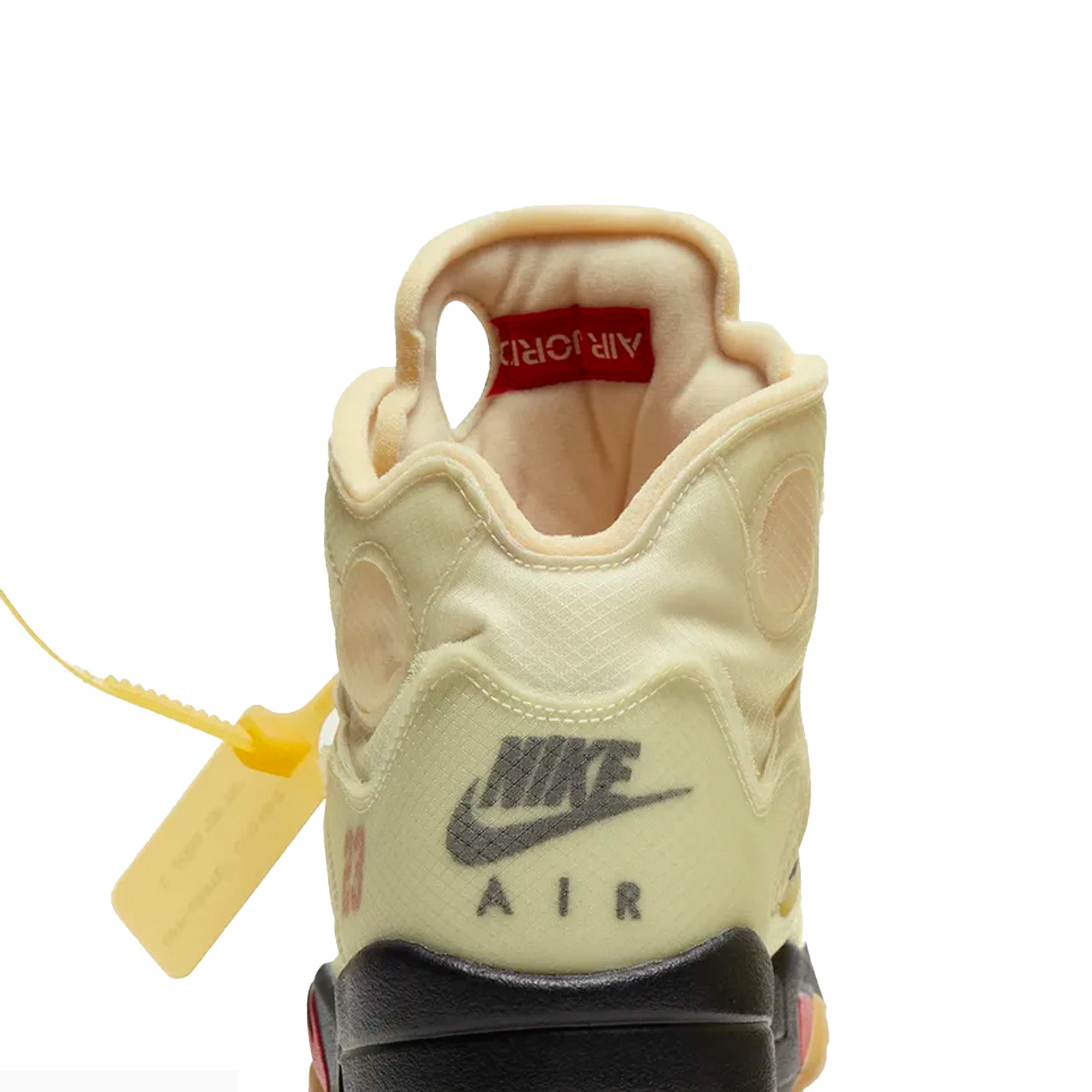 Authentic Air Jordan 5 x Off-White 'Sail' Retro Basketball Shoes - Limited Edition Sneakers for Men | Streetwear Fashion & Basketball Performance