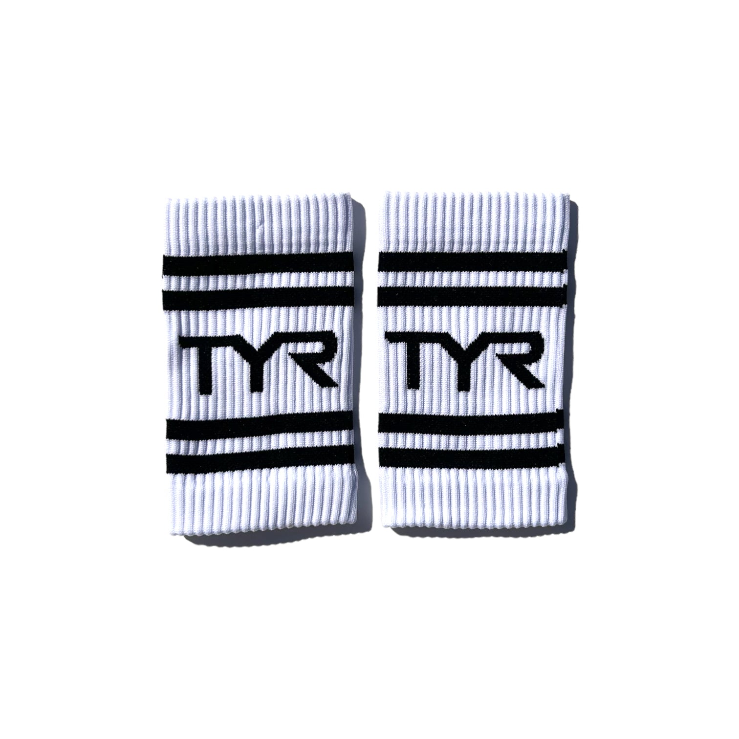 Tyr Wrist Bands for Swimming & Workout - White & Black - Comfortable Neoprene Wrist Support for Athletes & Fitness Enthusiasts