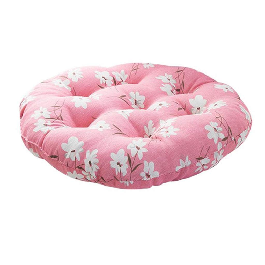 MKWEY Thickened Non-Slip Round Chair Cushion - 16 Inch Seat Pad for Outdoor Patio, Garden & Home Office - Perfect for Patio Furniture, Dining Chairs & Workspace Comfort (1 Pack)