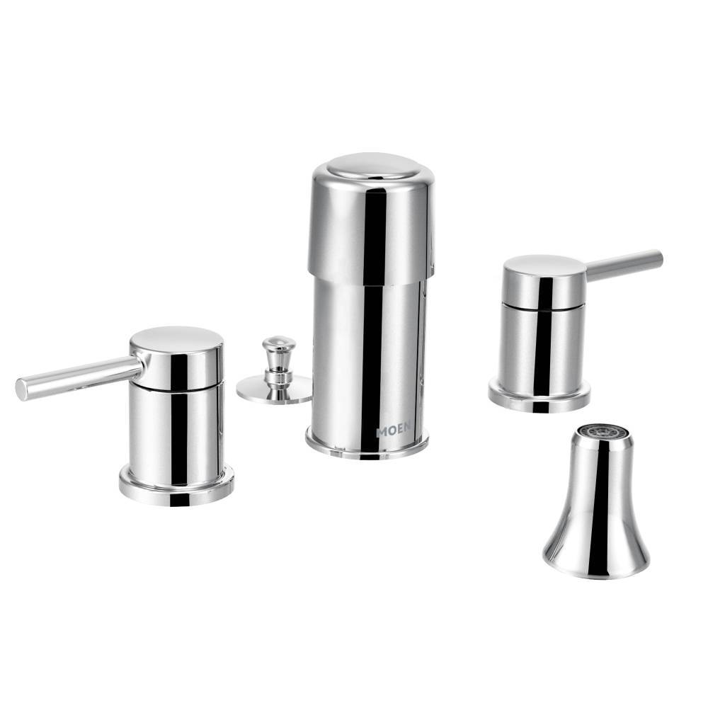 Moen T5191 Align Bidet Faucet Trim in Chrome - Modern Bathroom Upgrade for Hygienic Cleaning & Comfort