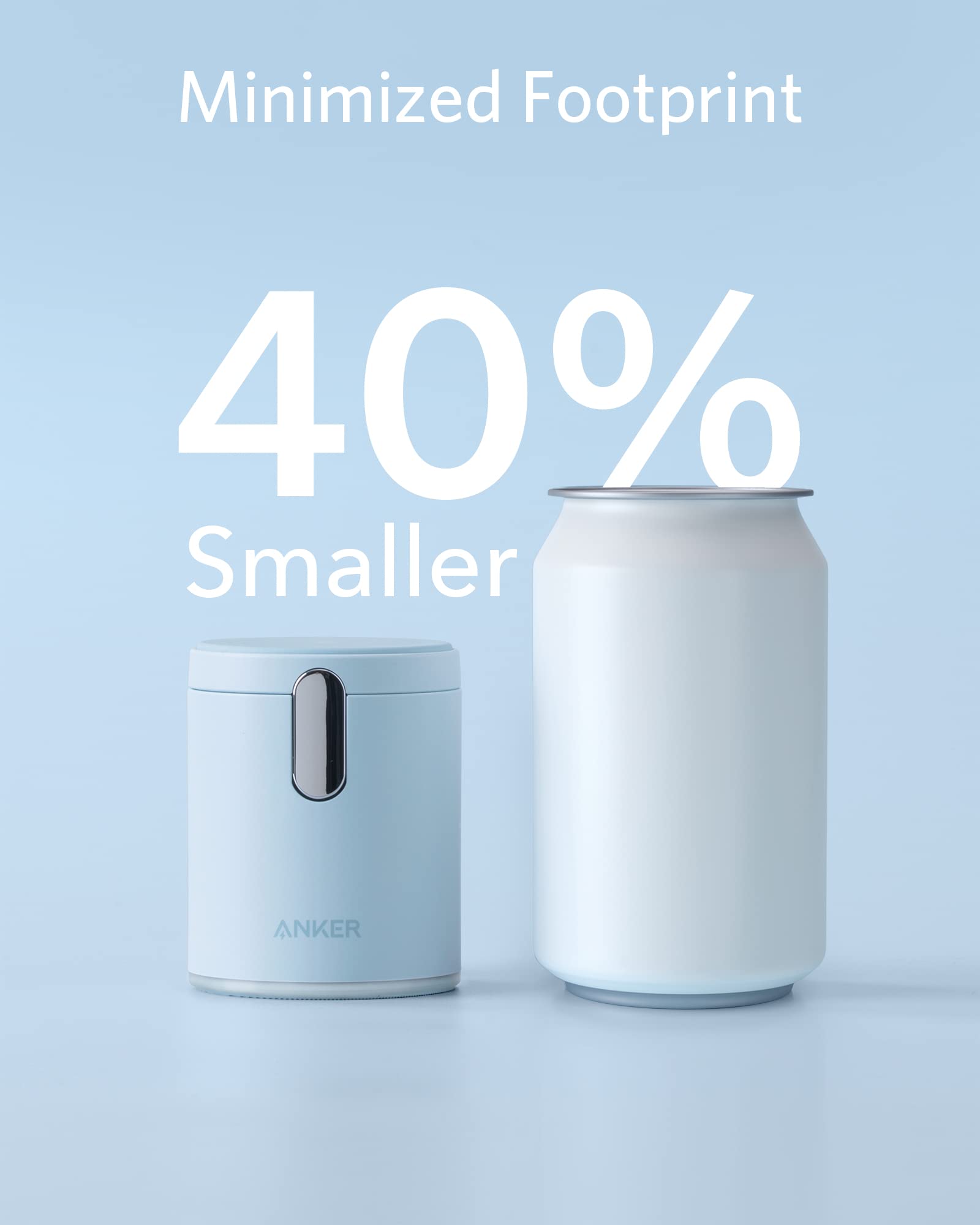Anker 623 MagGo Magnetic Wireless Charging Station - 2-in-1 20W USB-C Fast Charger for iPhone 13/12 Series & AirPods Pro | Portable Desktop Charging Solution for Home, Office & Travel (Misty Blue)