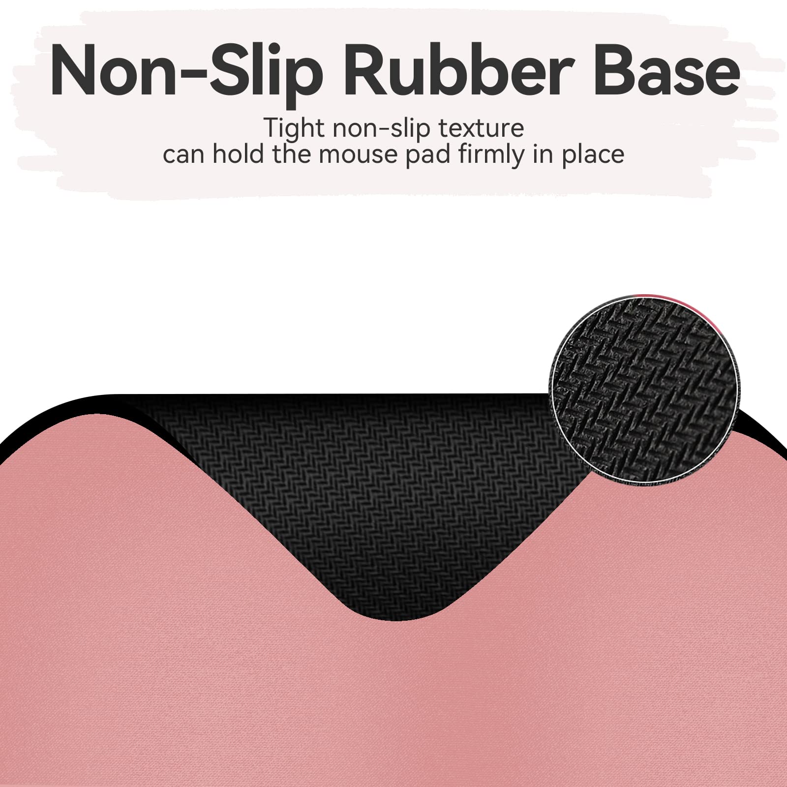 Premium Small Mouse Pad Set - 5x6 & 5.7x7.5 Inch Mini Mouse Pads with Non-Slip Rubber Base | Portable, Waterproof, Wireless Mouse Compatible | Perfect for Laptop, Office & Gaming (Pink)