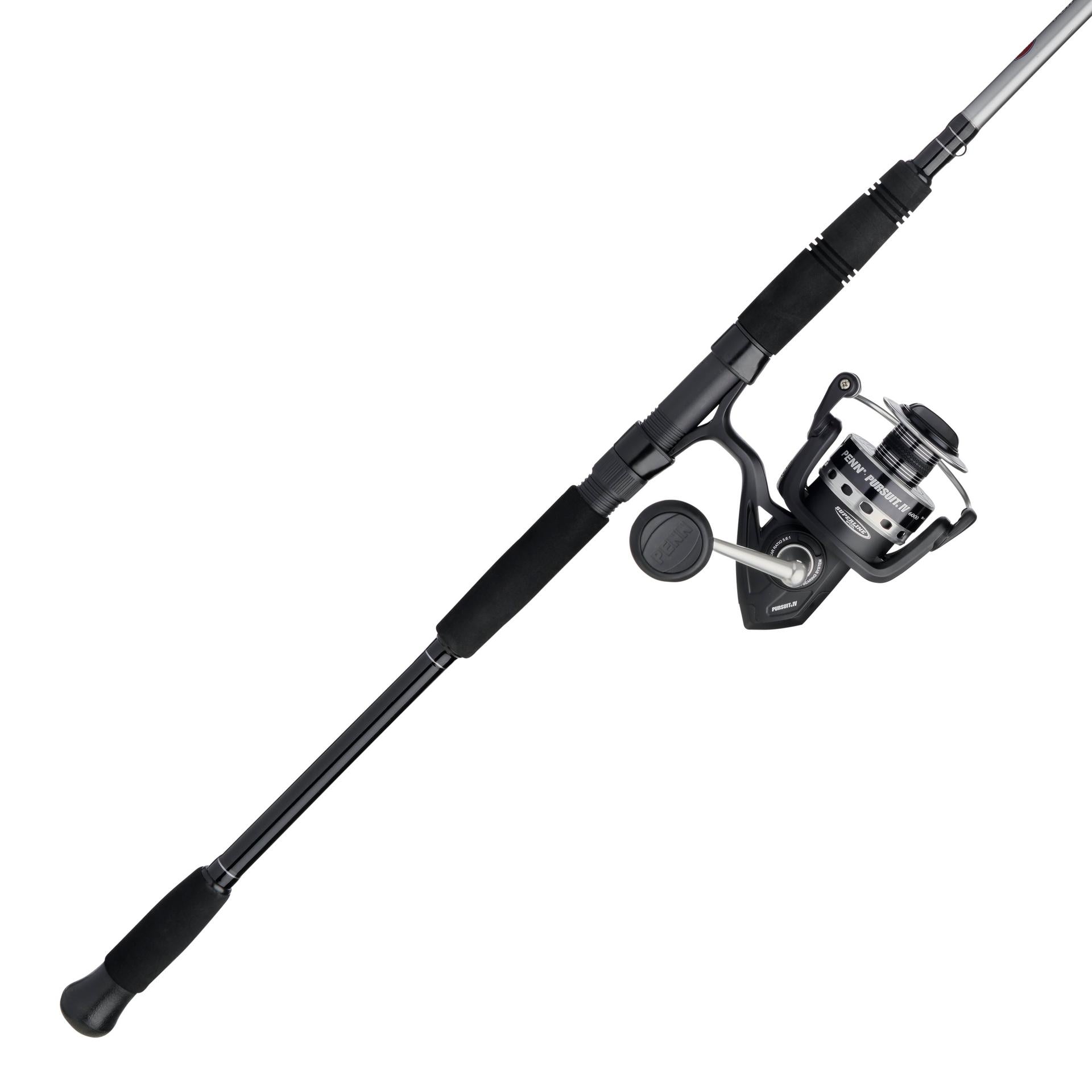Pursuit® IV Spinning Rod and Reel Combo - Lightweight Fishing Rod with Smooth Reel for Freshwater and Saltwater Fishing - Perfect for Bass, Trout, and Inshore Fishing Trips