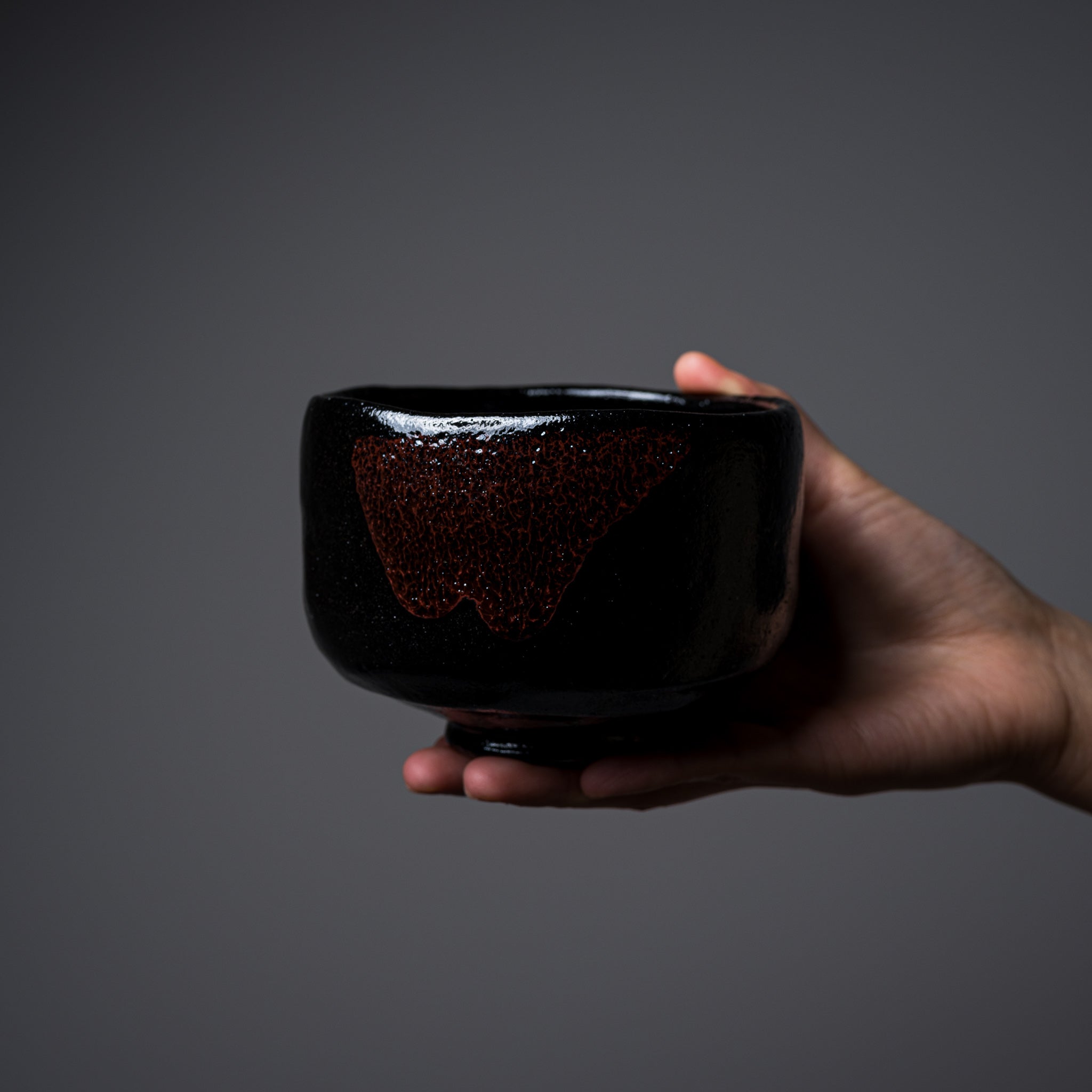 Handmade Kyo Kiyomizu Ware Matcha Bowl - Traditional Japanese Raku Black Tea Ceremony Cup for Zen Meditation & Matcha Drinking