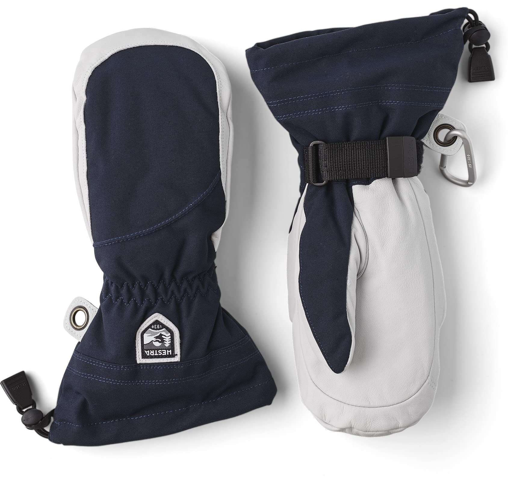Hestra Heli Ski Women's Gloves - Premium Leather Snow Mittens for Skiing, Snowboarding & Mountaineering | Warm Winter Gloves for Women | Perfect for Alpine Adventures & Cold Weather Activities