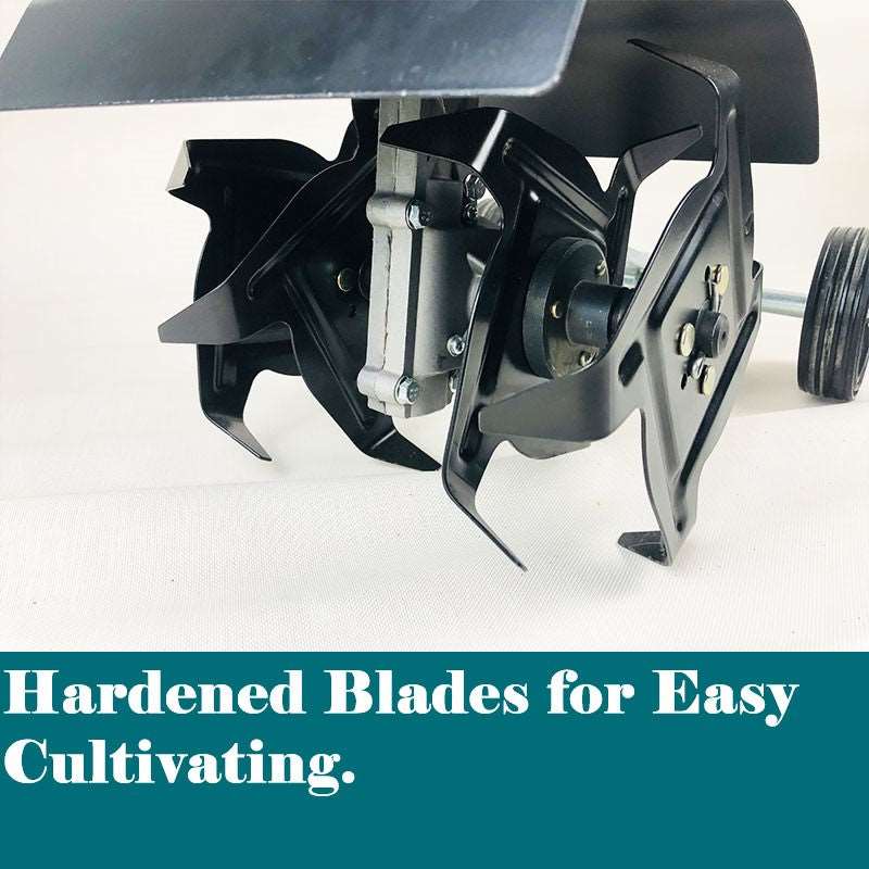**51.7CC Gas Powered Mini Tiller Cultivator - Rotary Hoe for Gardening, Landscaping & Soil Preparation - Ideal for Small Farms, Backyards & Flower Beds**