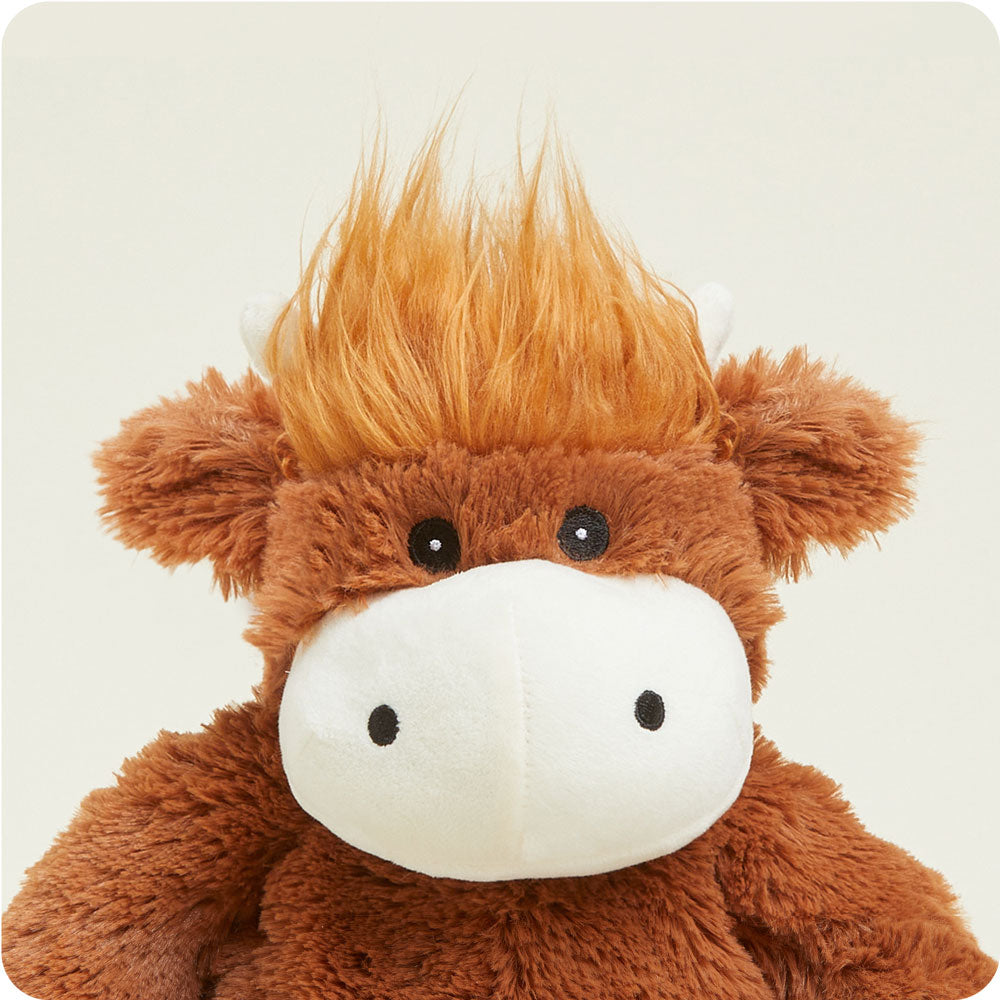 Highland Cow Warmies - Soft Plush Microwaveable Heating Pad for Stress Relief & Pain Relief - Perfect for Kids, Adults & Gifts | Home, Office & Travel Use