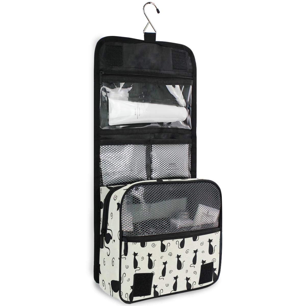 MOYYO Travel Hanging Toiletry Bag for Women - Waterproof Cosmetic Makeup Organizer with Hooks, Portable Shower Bag for Bathroom & Travel Accessories | Perfect for Vacation, Gym, Camping & Daily Use