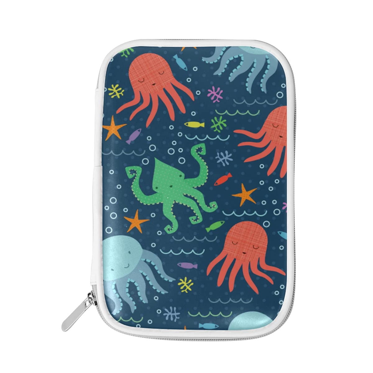 Waterproof Jellyfish Pencil Pouch - Large Capacity Zippered Pen Case with Wide Opening, Cute School Supplies Organizer for Students, Office & Travel | Perfect for Backpacks, Desks & On-the-Go Use