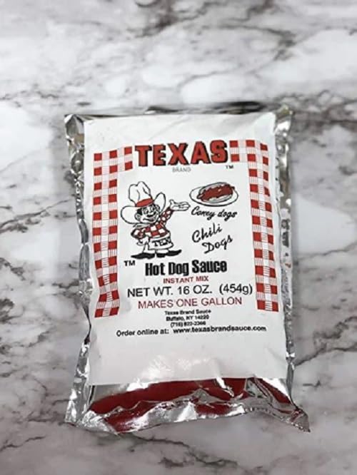 Texas Brand Hot Dog Sauce Instant Mix - 16 OZ (3 Pack) | Premium Chili Con Carne Flavor | Perfect for BBQs, Game Days & Family Gatherings | ICECHEN eonou