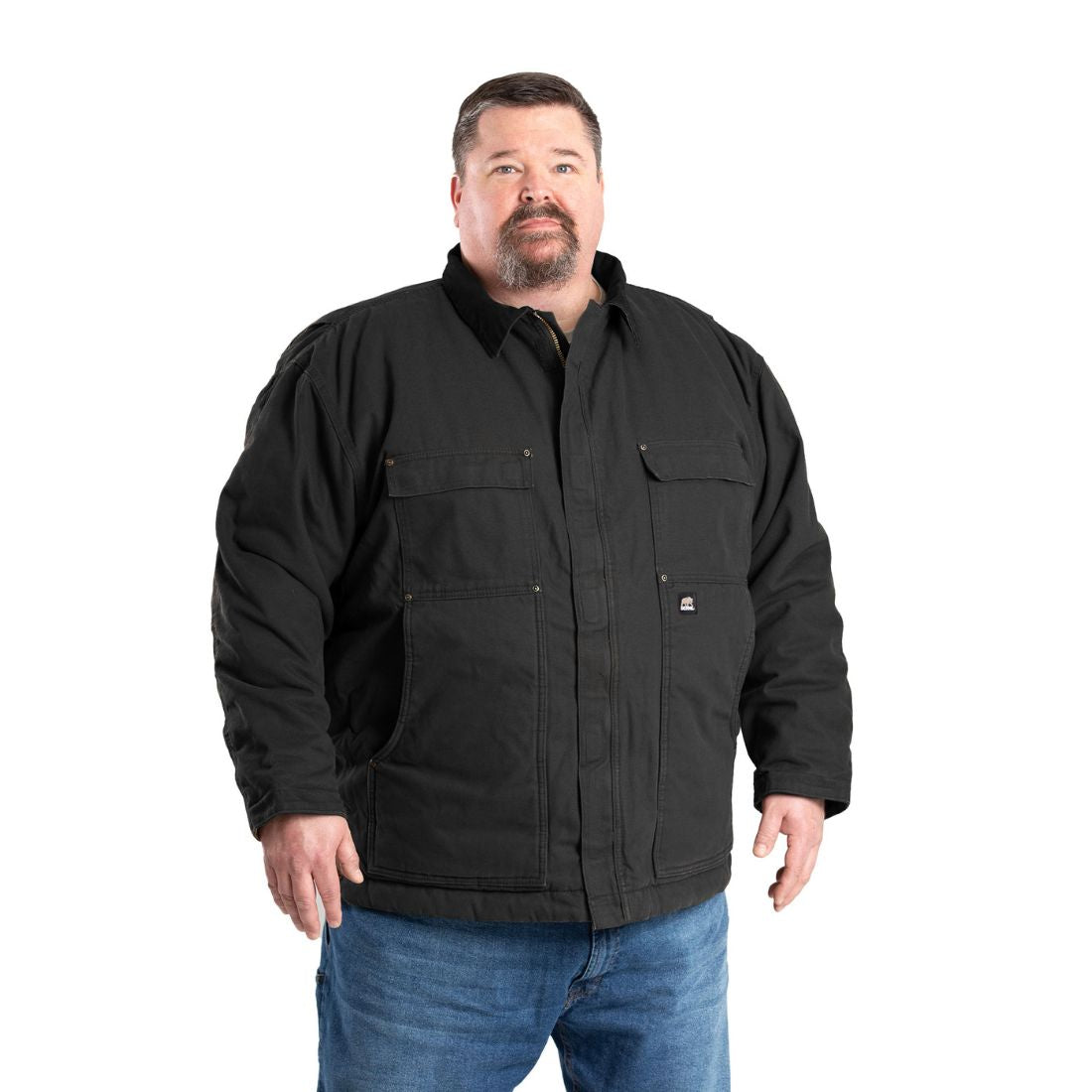 Berne Men's Icecap Insulated Work Jacket - Heavy Duty Winter Coat for Construction, Hunting & Outdoor Jobs - Waterproof Cold Weather Jacket with Hood for Men