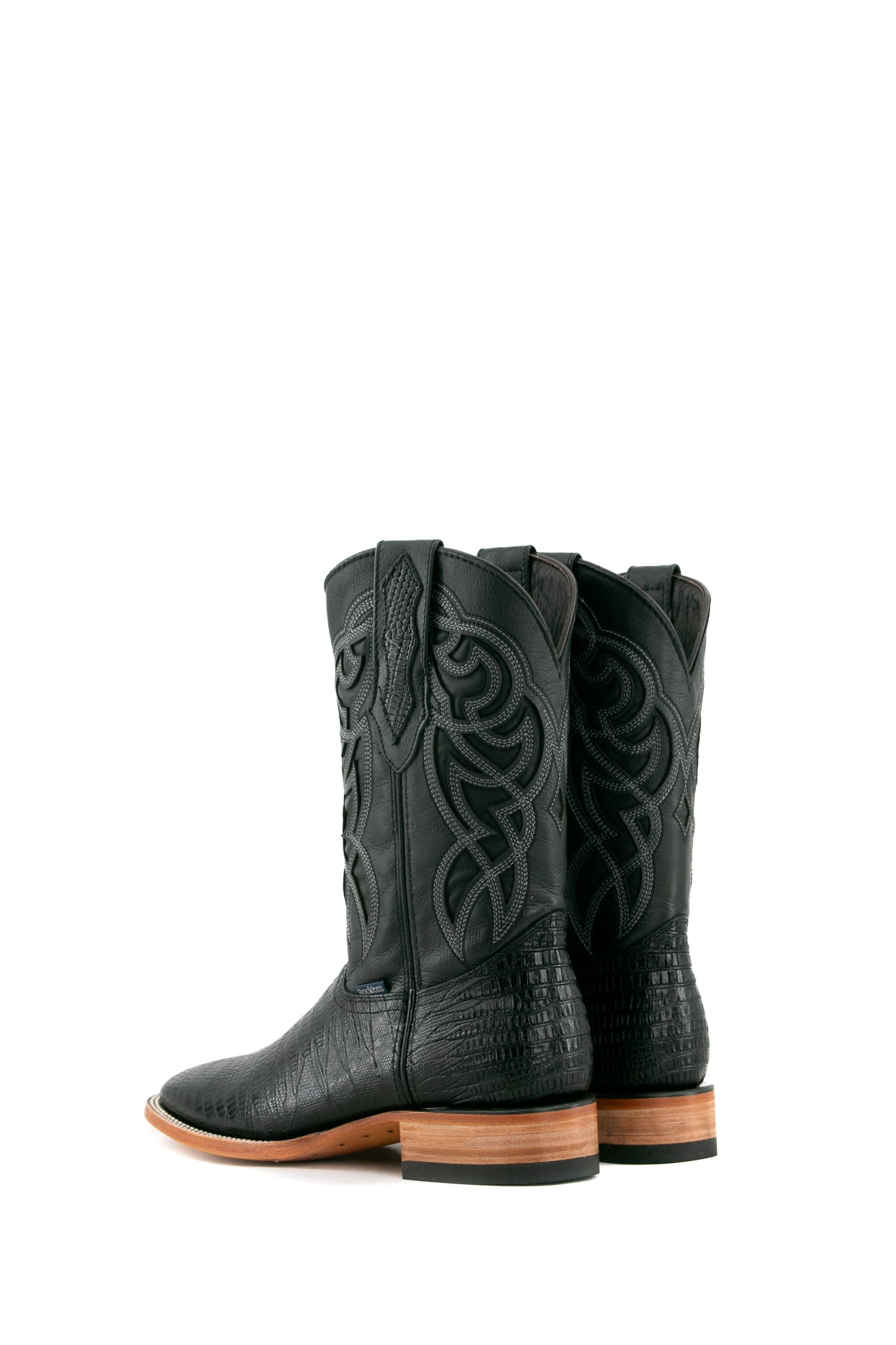 Lizard Square Toe Cowboy Boots for Men - Genuine Exotic Leather Western Boots with Comfortable Fit - Perfect for Rodeo, Country Dancing & Outdoor Adventures